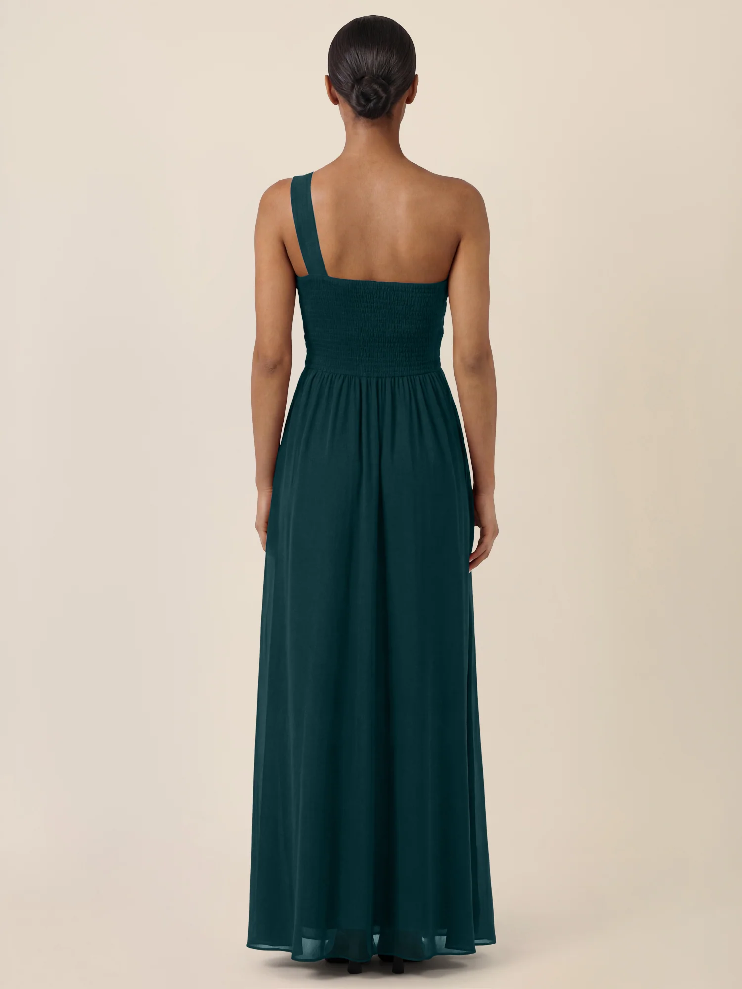 APART Abendkleid mit One-Shoulder-Design | emerald - Image 2