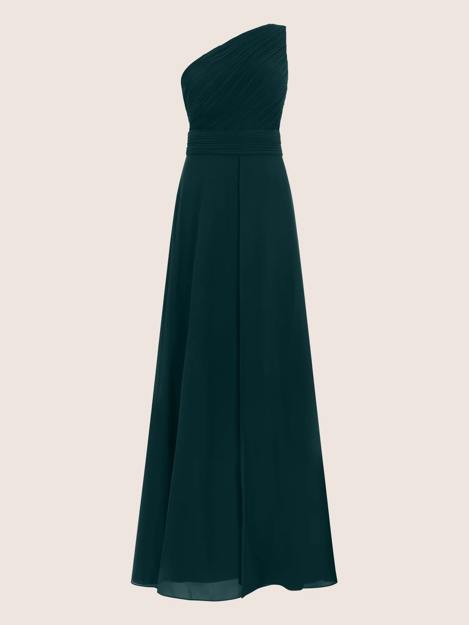 APART Abendkleid mit One-Shoulder-Design | emerald - Image 3