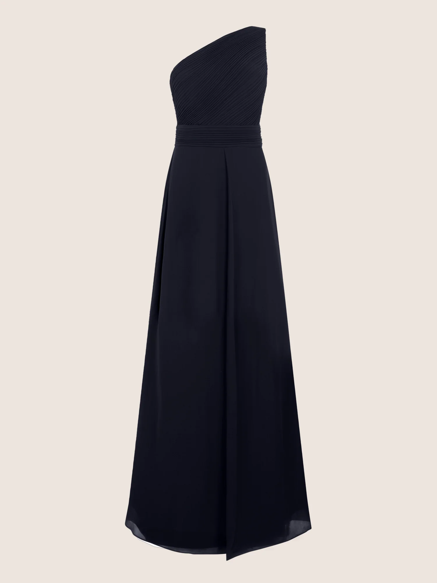 APART Abendkleid mit One-Shoulder-Design | nachtblau - Image 3