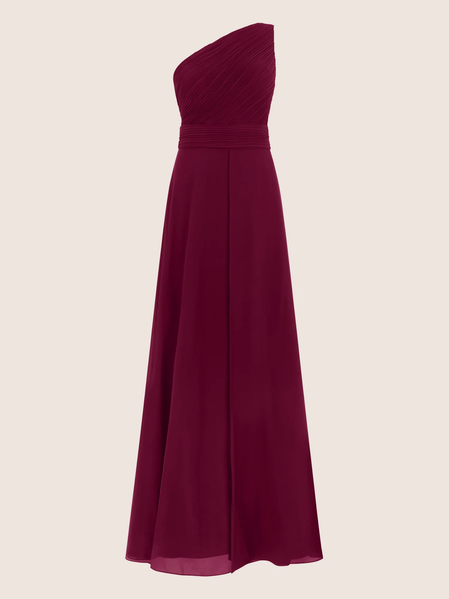 APART Abendkleid mit One-Shoulder-Design | weinrot - Image 3