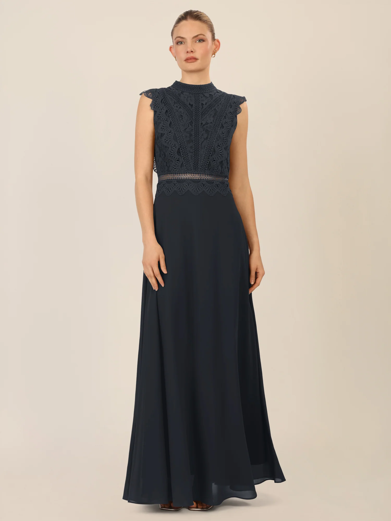 APART Abendkleid mit Spitze und transparentem Rückenteil | schwarz - Image 5