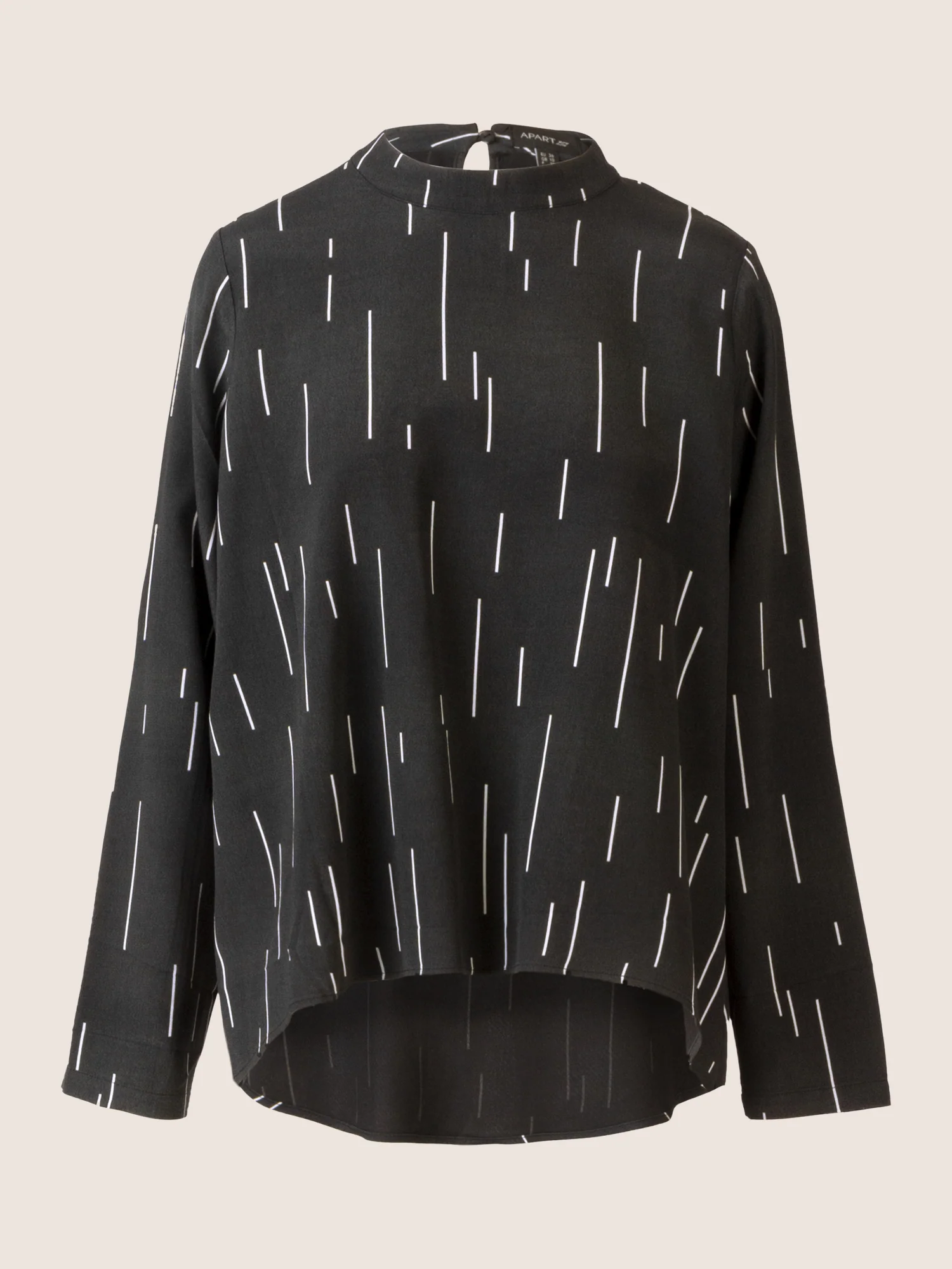 APART Bedruckte Bluse mit allover Print | schwarz-creme - Image 4