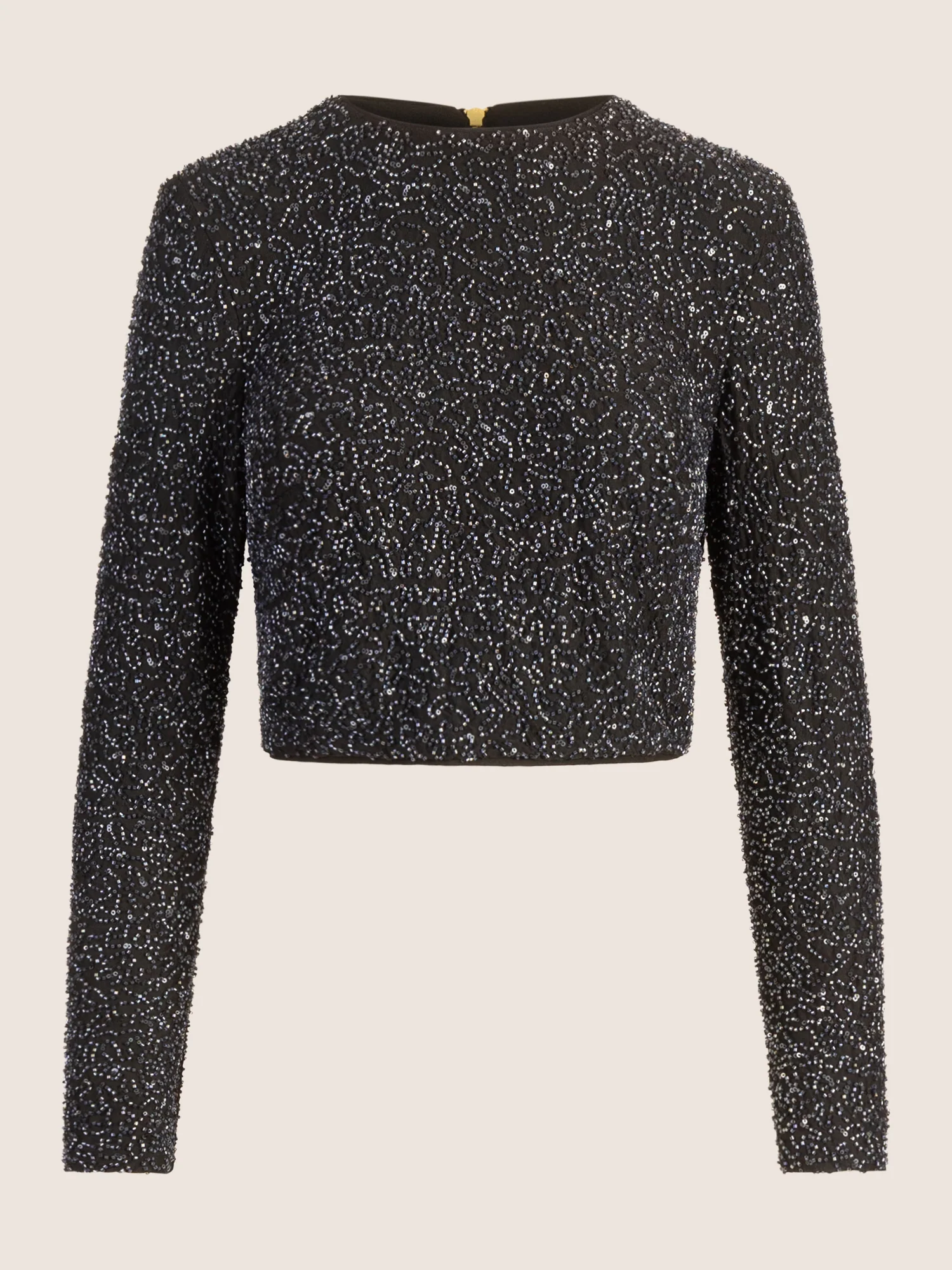 APART Bestickte Bluse mit Pailetten | schwarz-nachtblau - Image 4