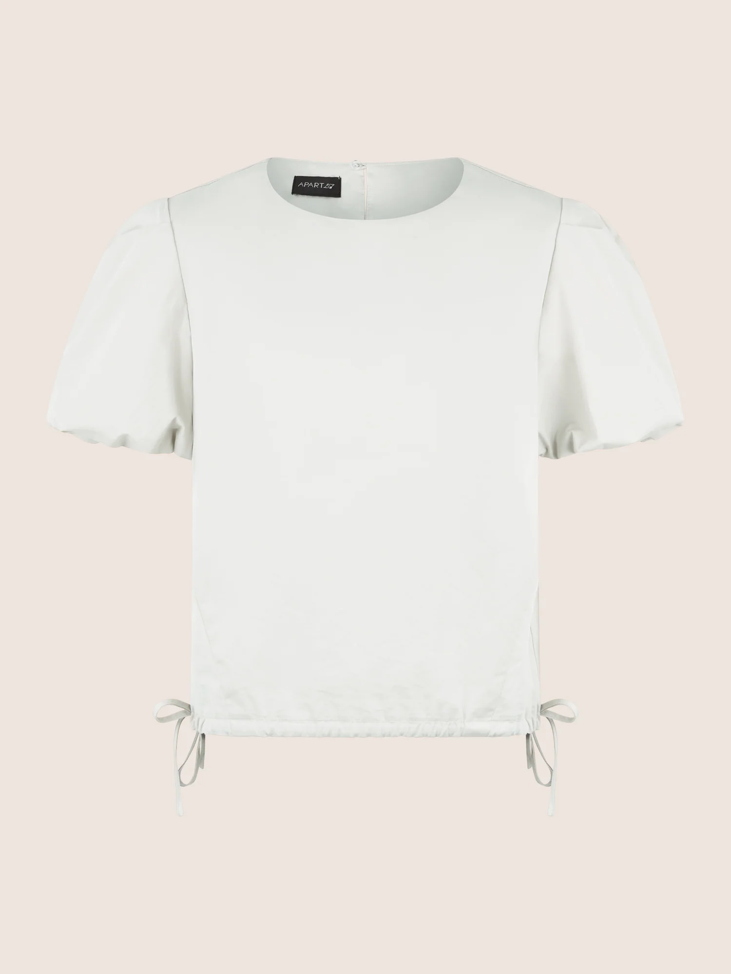 APART Bluse mit Bindebändern und Flügelärmeln | creme - Image 4
