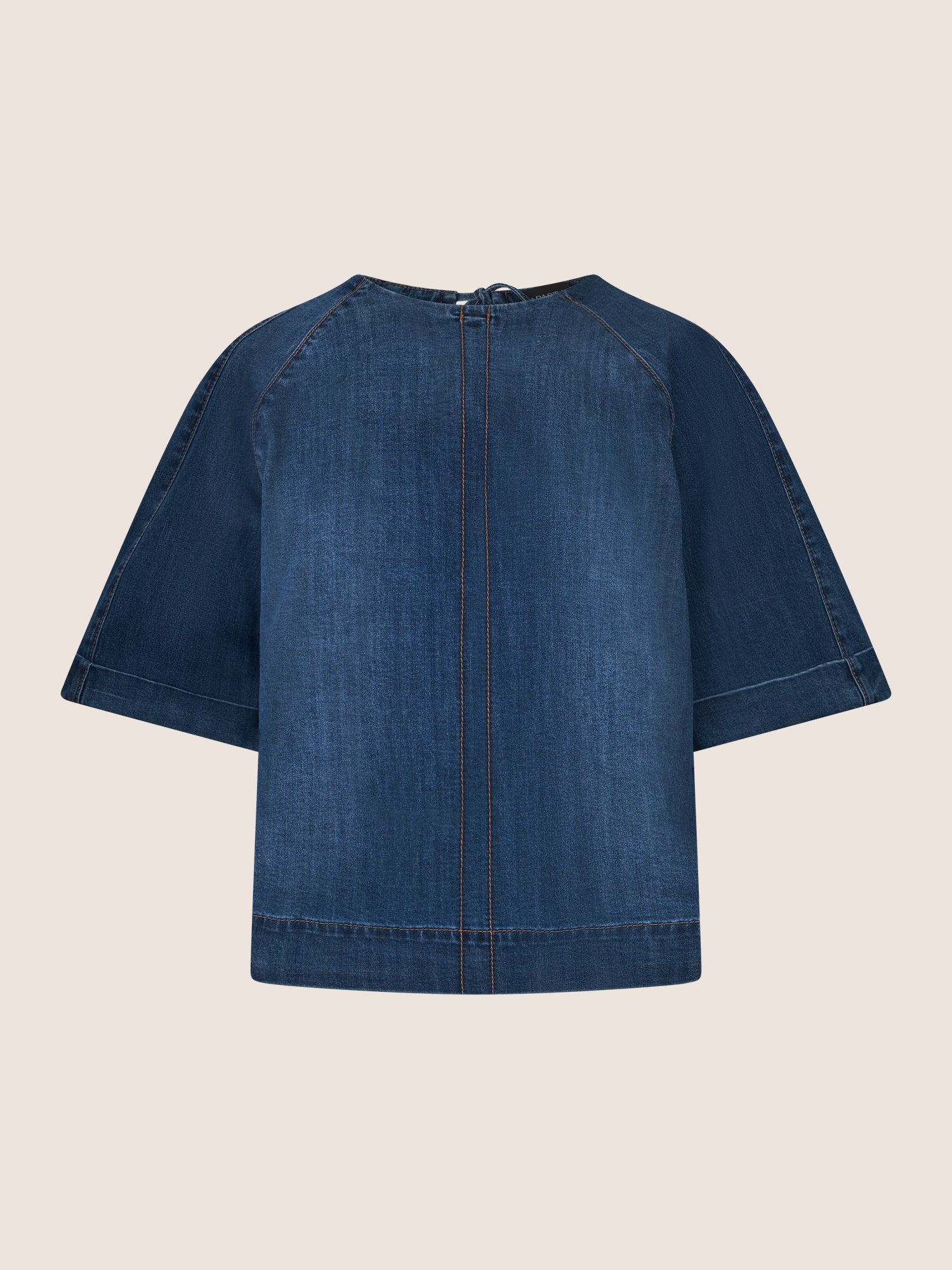 APART Bluse mit Rundhalsausschnitt und kurzen Ärmeln | hellblau - Image 4