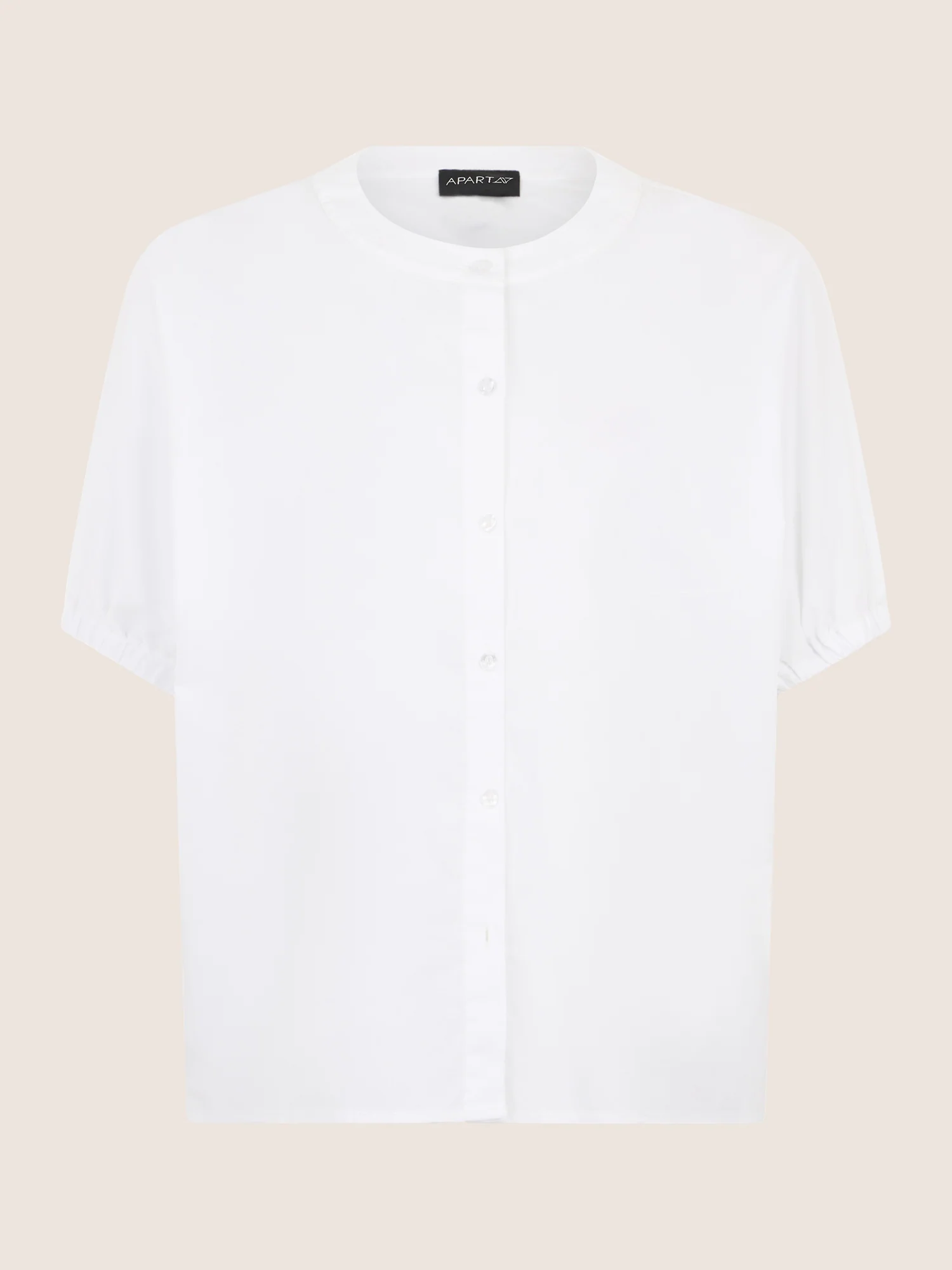 APART Bluse mit Stehkragen und Knopfleiste | creme - Image 4