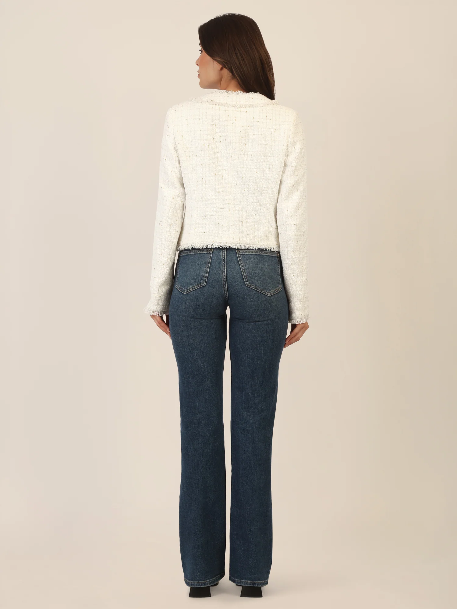 APART Boucléblazer mit eingewebten, goldfarbenen Fasern | creme-multicolor - Image 3