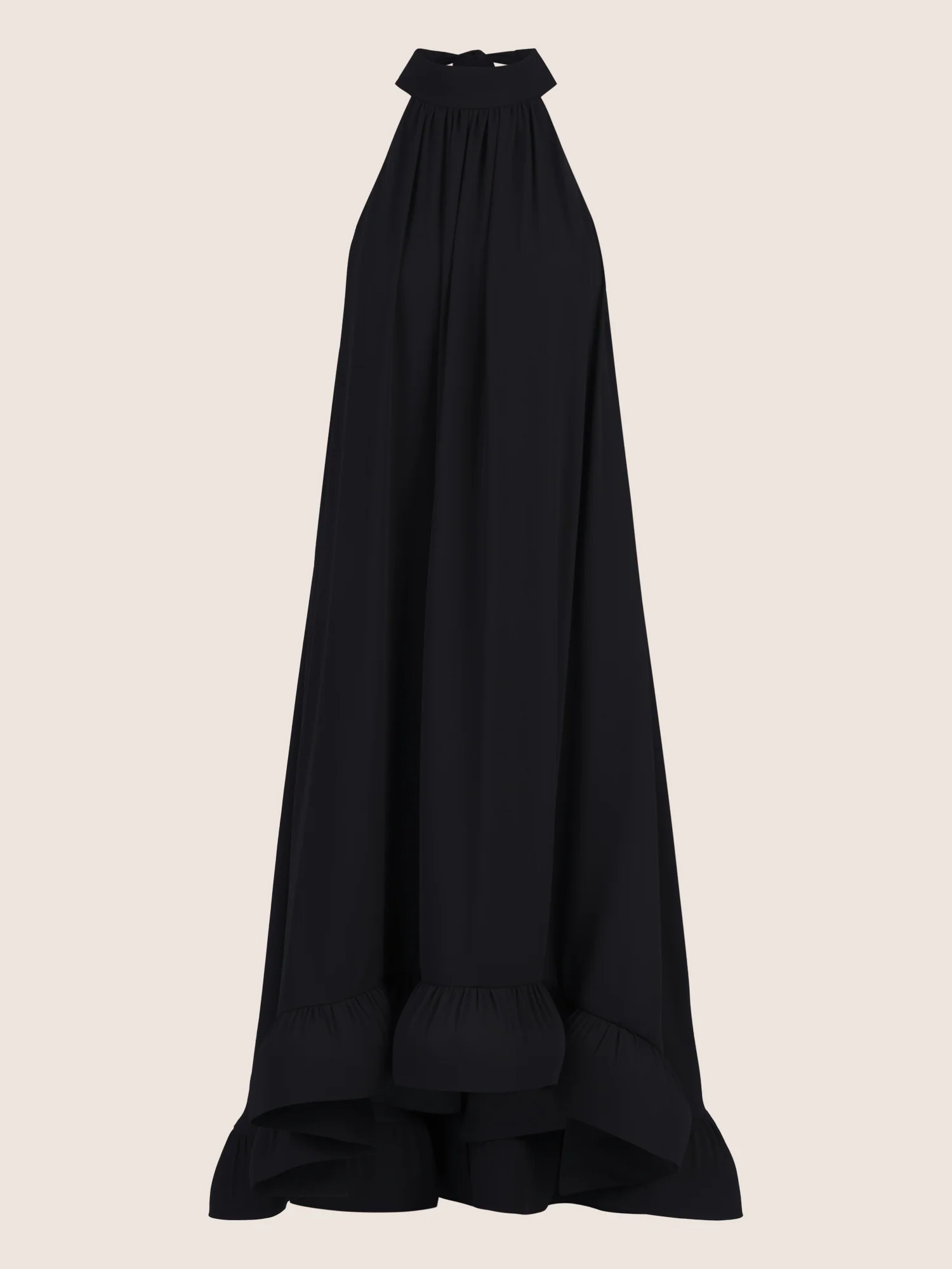 APART Chiffonkleid mit Volantsaum | schwarz - Image 3