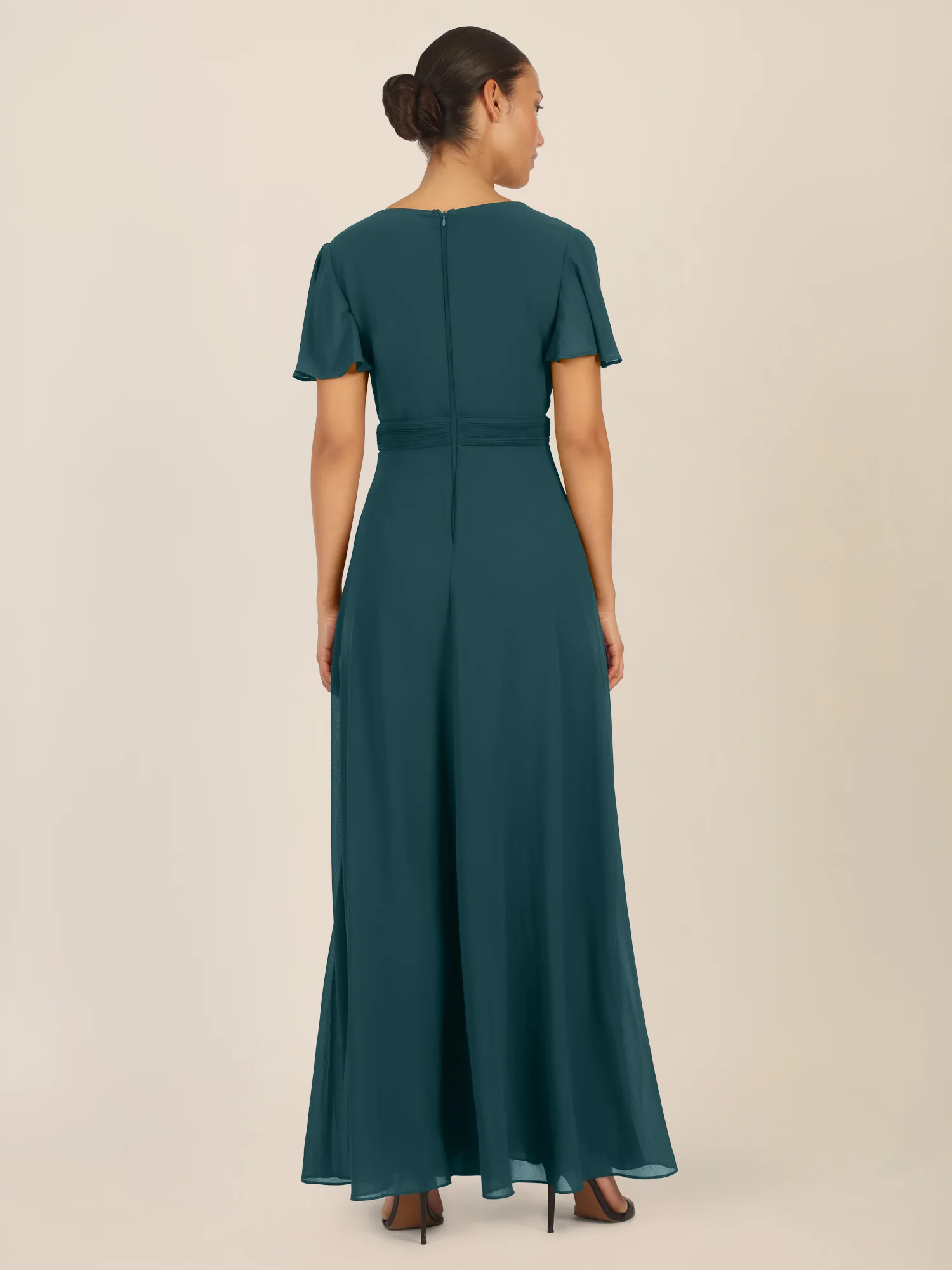 APART Chiffonoverall mit Brust Pads | dunkelgrün - Image 2