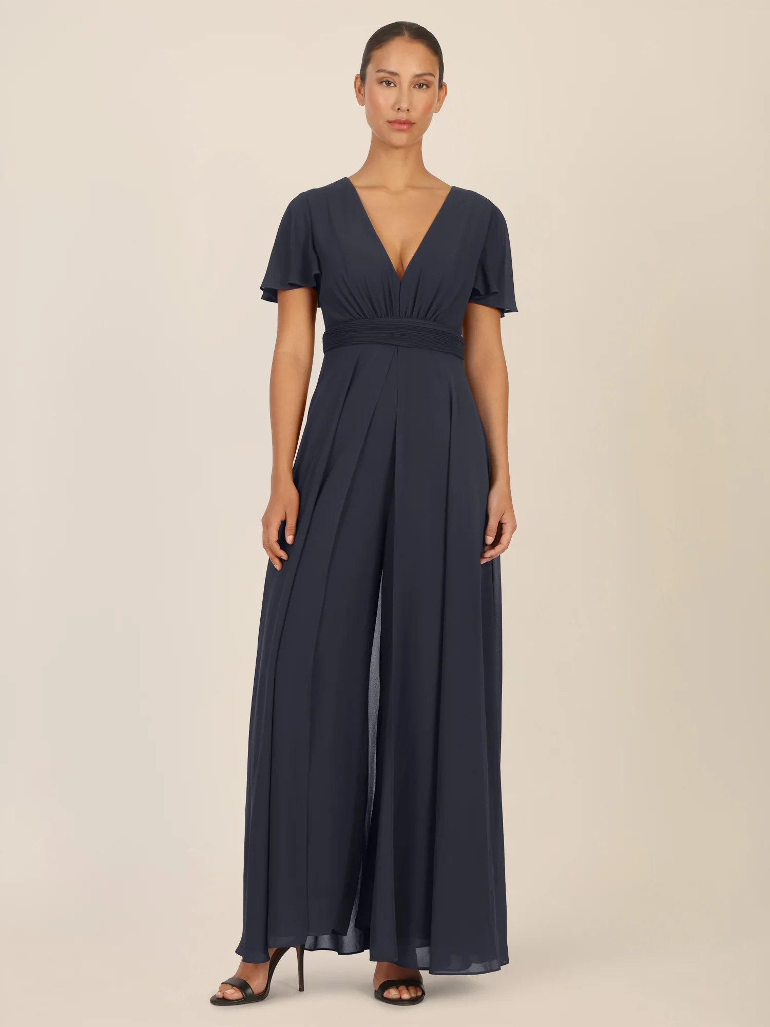 APART Chiffonoverall mit Brust Pads | nachtblau