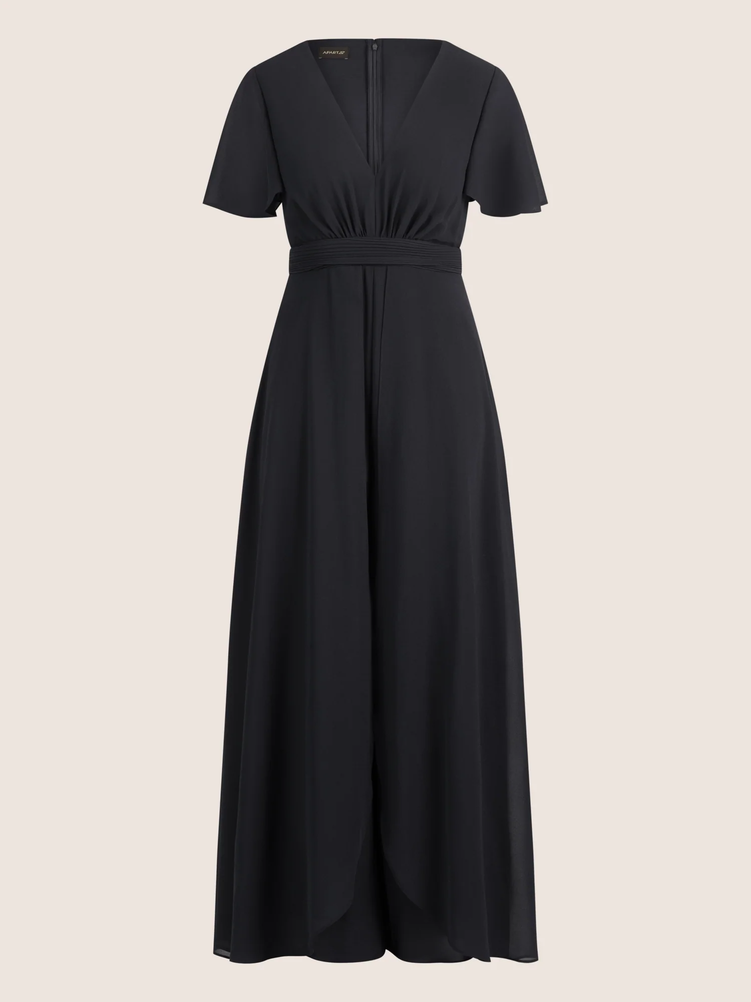 APART Chiffonoverall mit Brust Pads | schwarz - Image 3