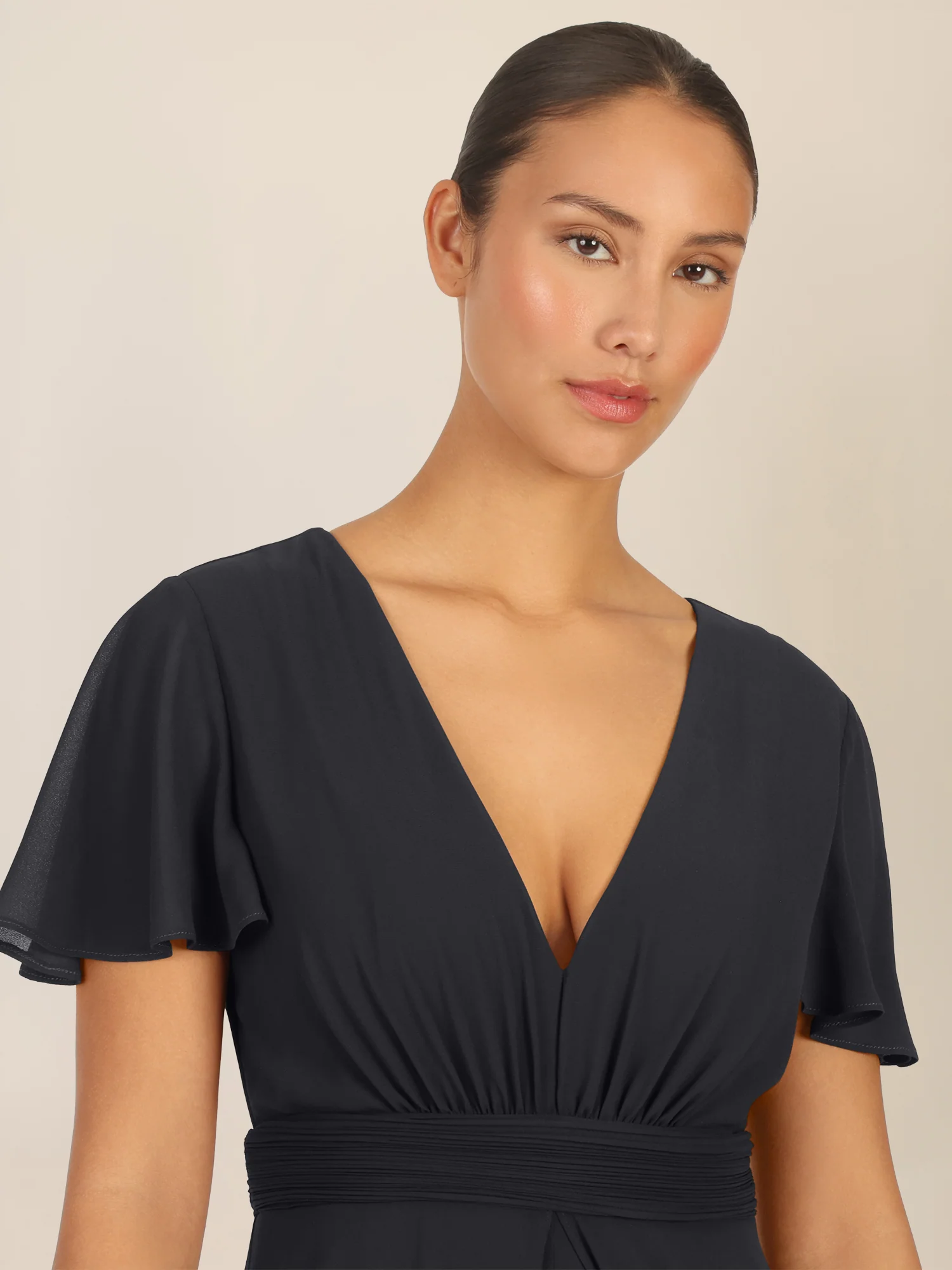 APART Chiffonoverall mit Brust Pads | schwarz - Image 4