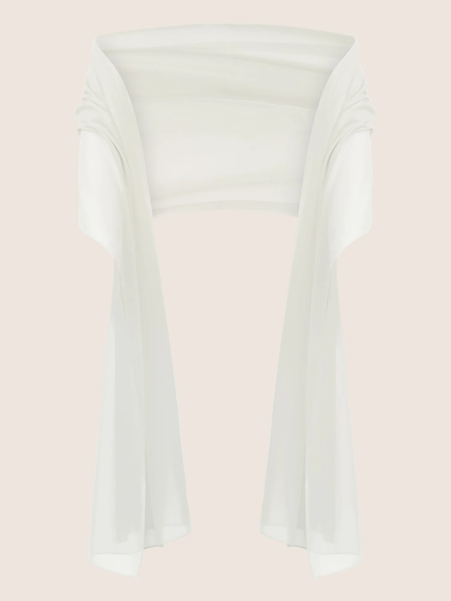 APART Chiffonschal mit weiblichem Aussehen | creme - Image 4