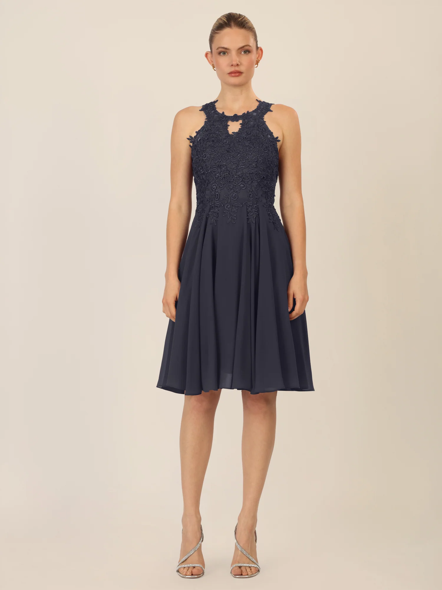 APART Cocktailkleid mit Cut-Out-Rücken | nachtblau - Image 6