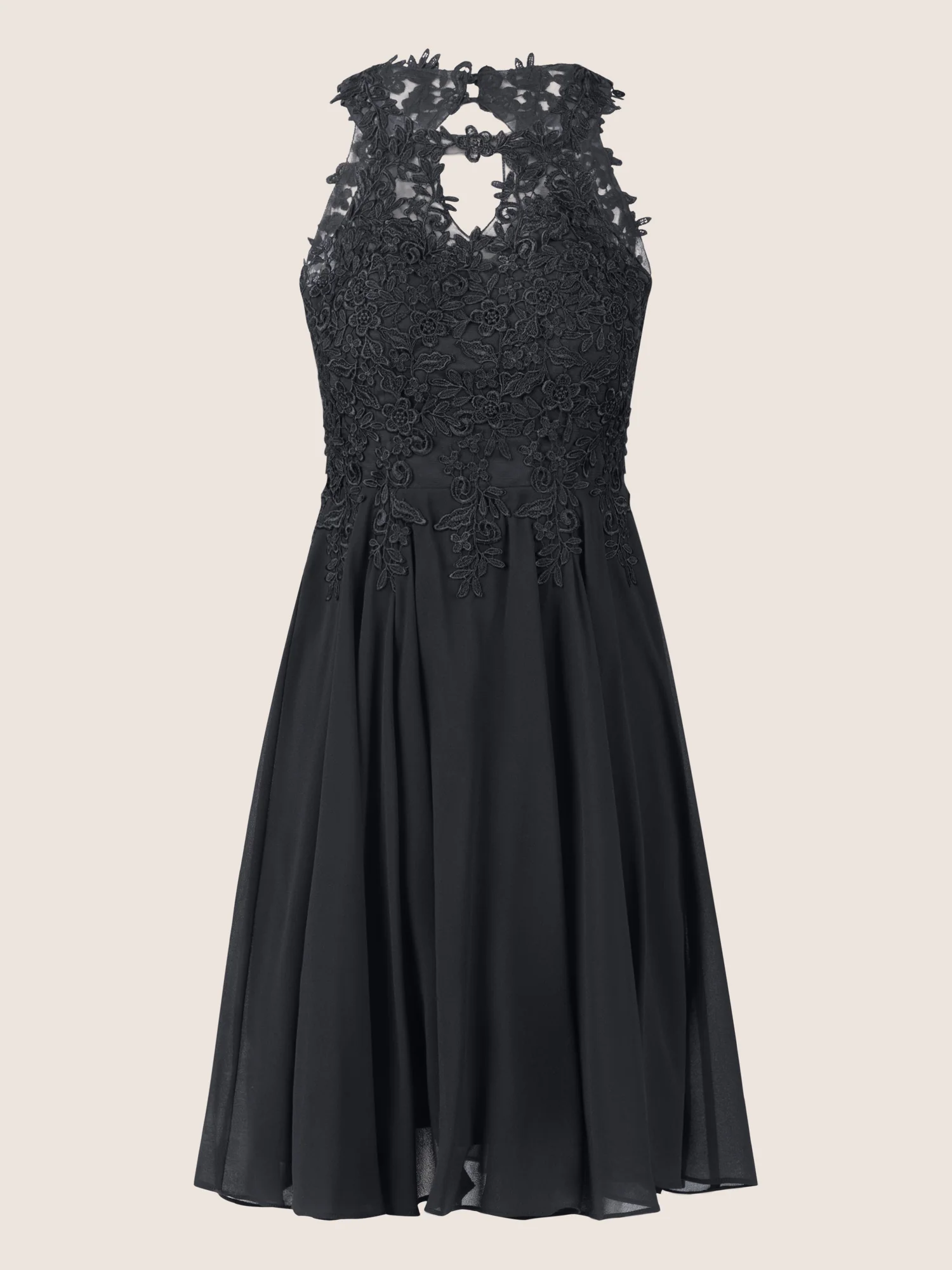 APART Cocktailkleid mit Cut-Out-Rücken | schwarz - Image 3