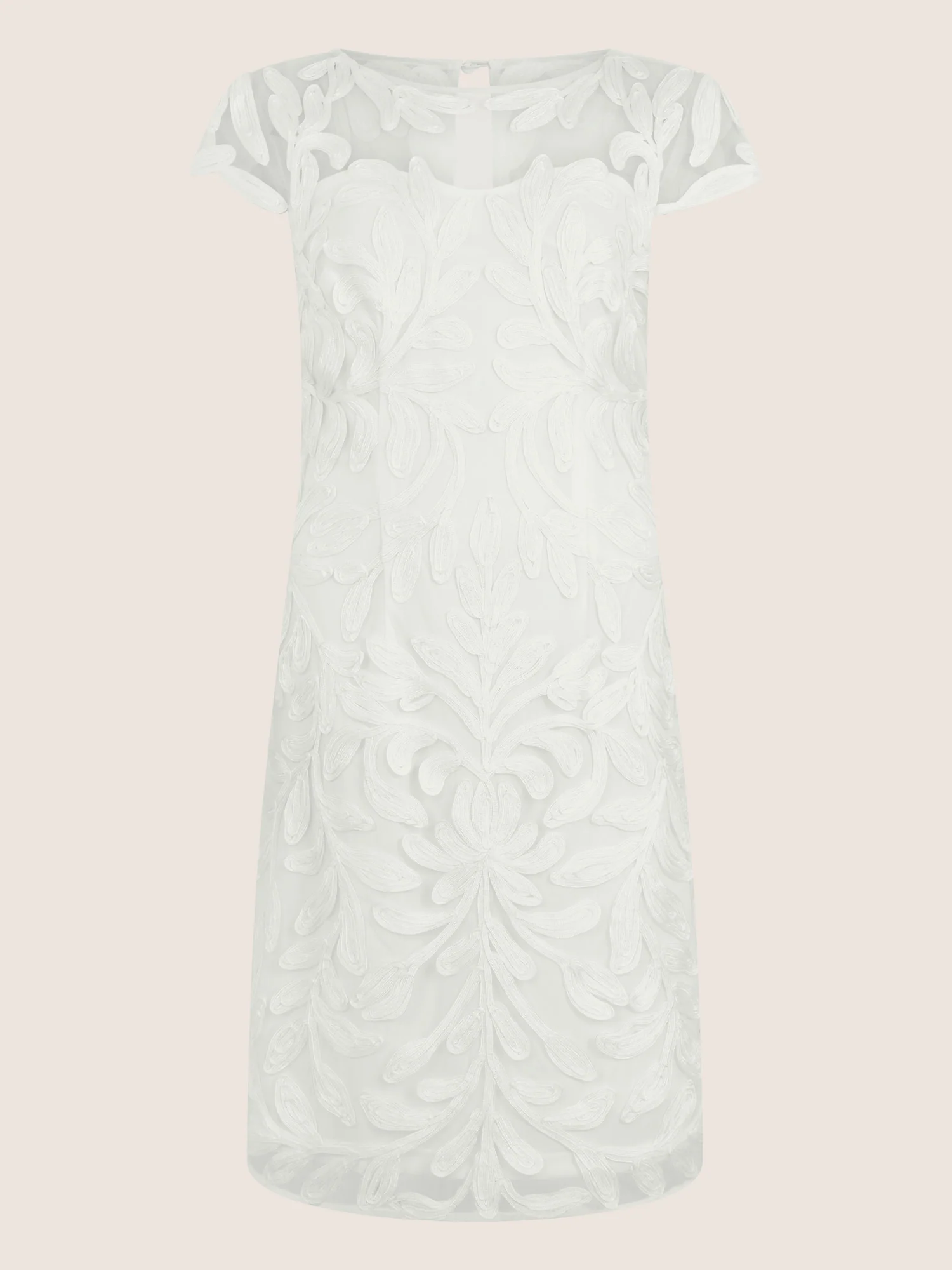 APART Cocktailkleid mit floraler 3D-Stickerei | creme - Image 3
