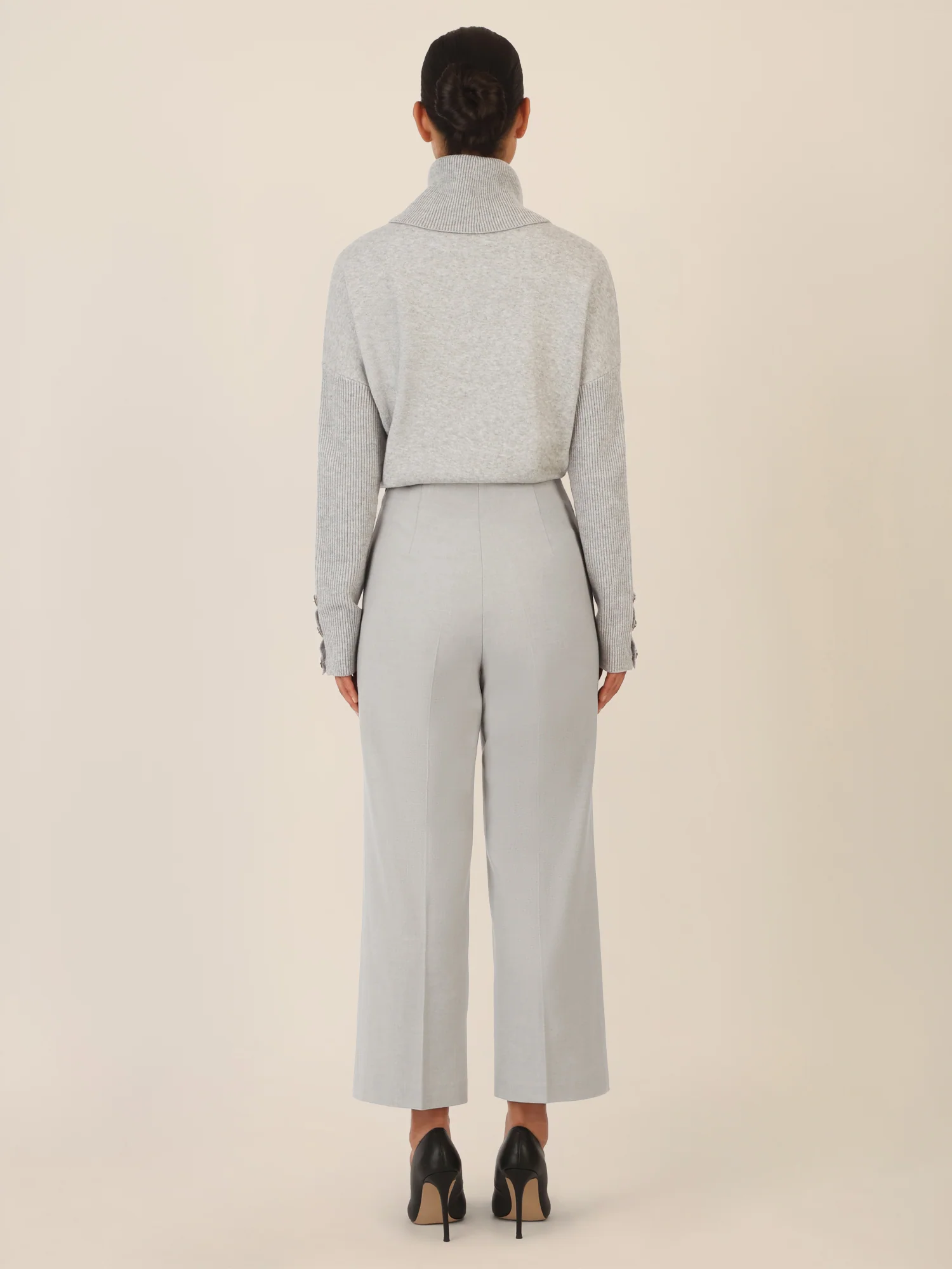 APART Culotte mit Bügelfalte | graumeliert - Image 3