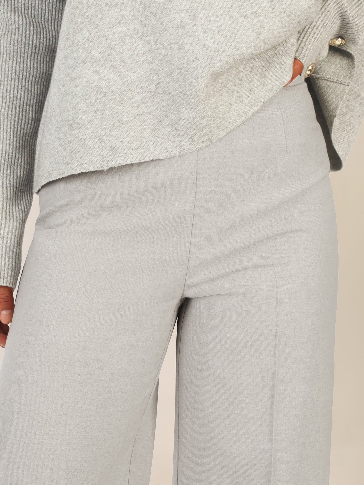 APART Culotte mit Bügelfalte | graumeliert - Image 5