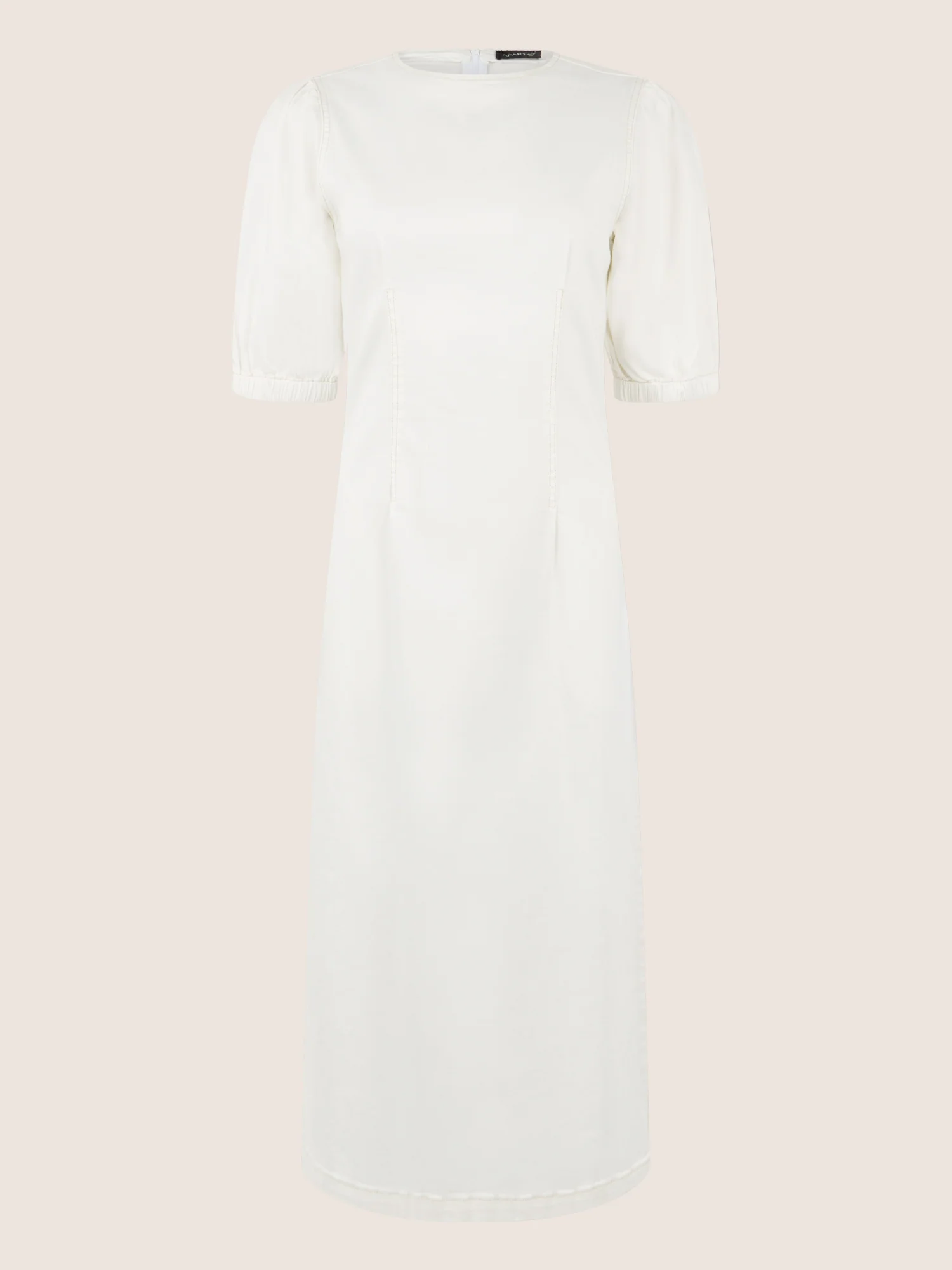 APART Denimkleid mit Puffärmeln | creme - Image 3