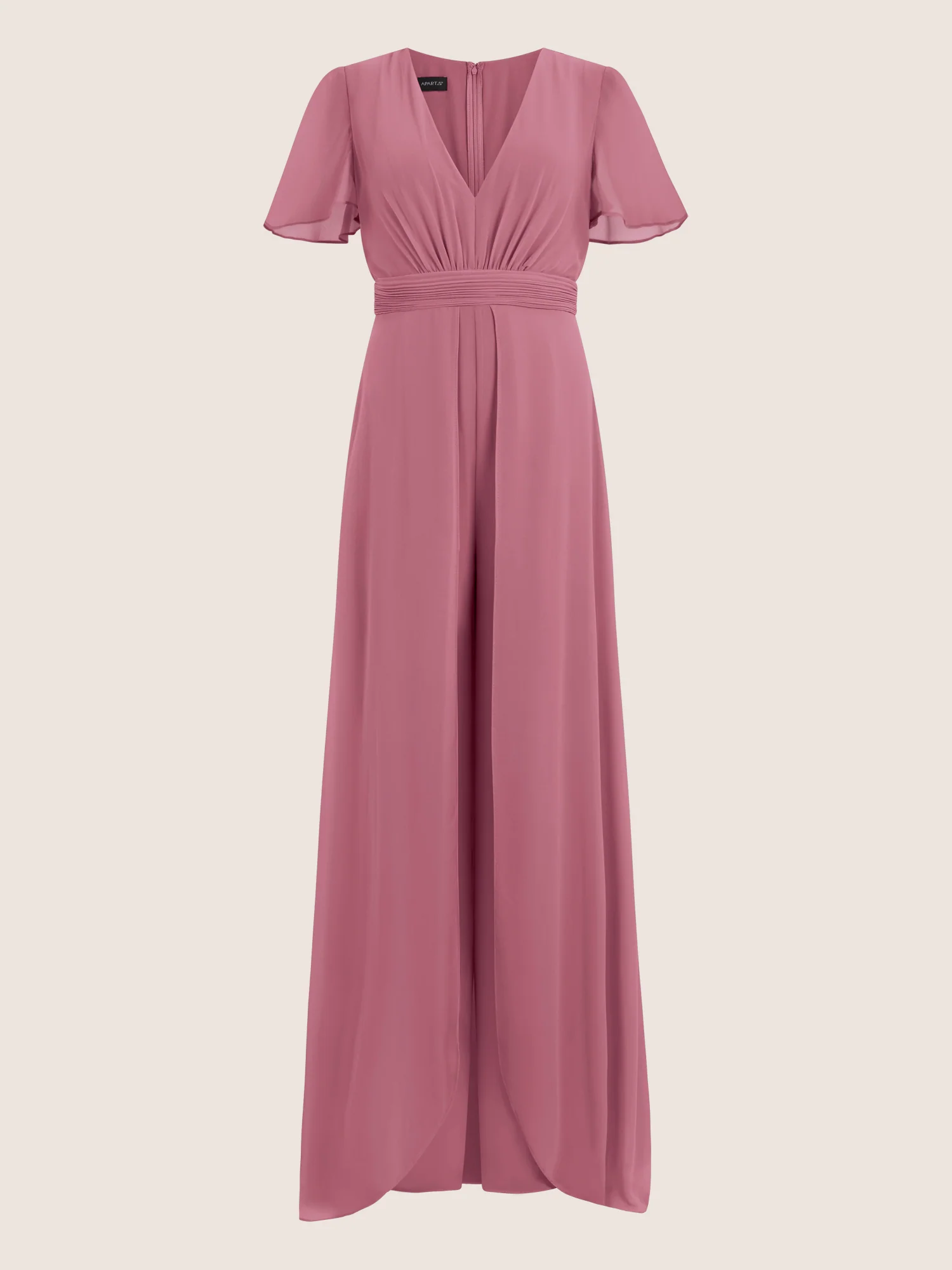 APART Eleganter Chiffonoverall mit fließendem Beinverlauf | rosé - Image 3
