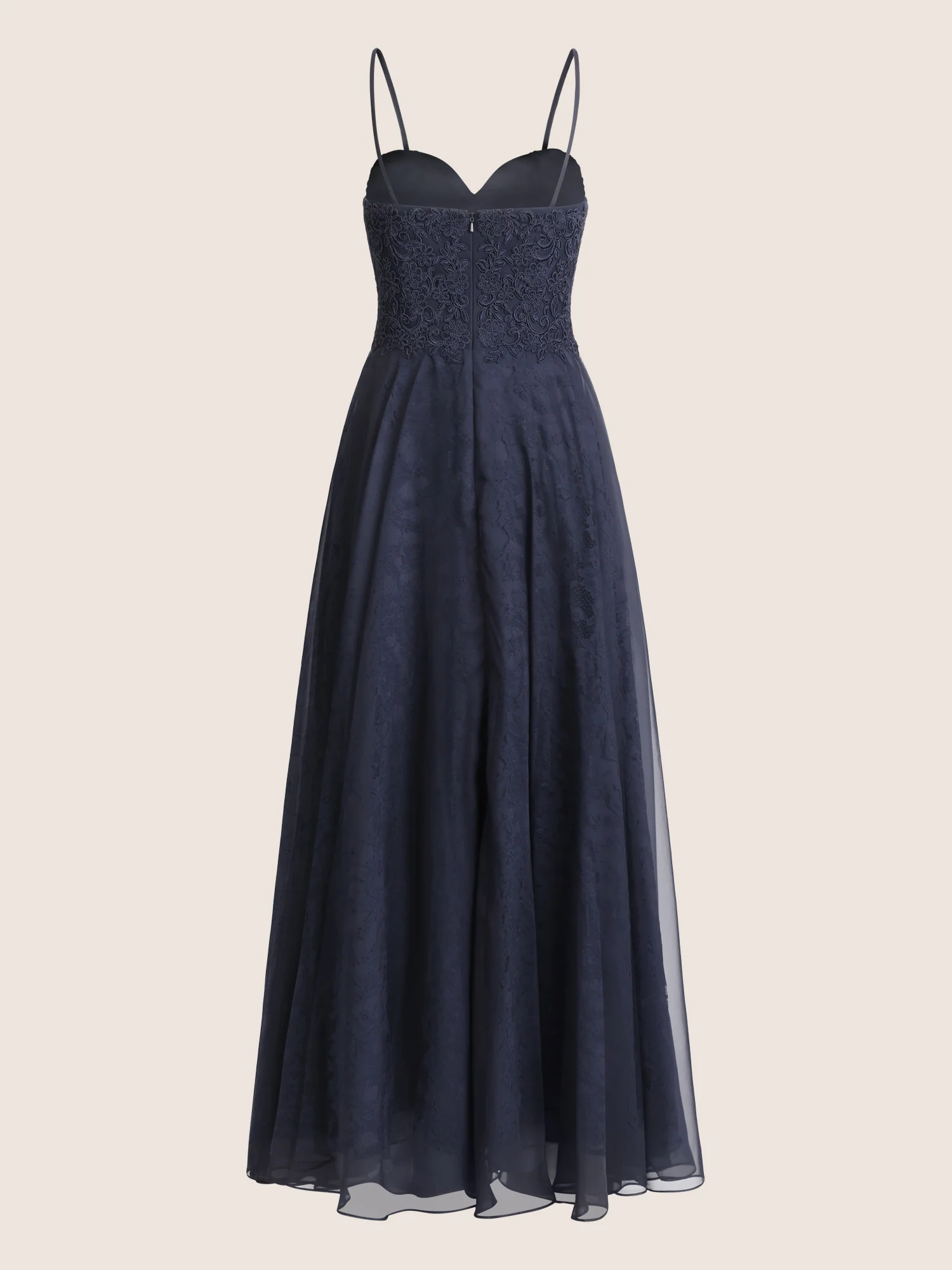 APART Elegantes Abendkleid mit Spitzenmieder | nachtblau - Image 6