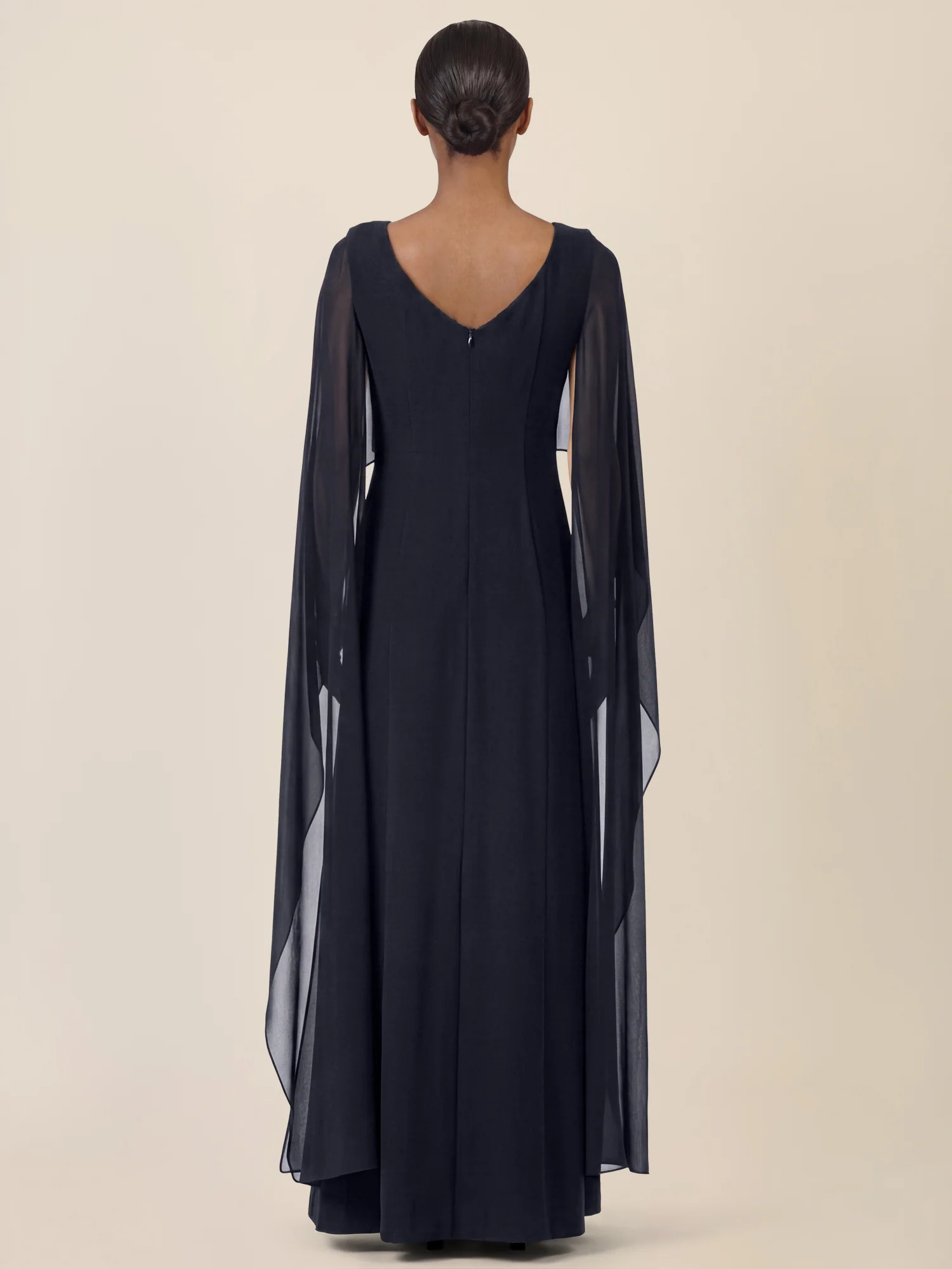 APART Elegantes Kleid mit Cape | nachtblau - Image 2
