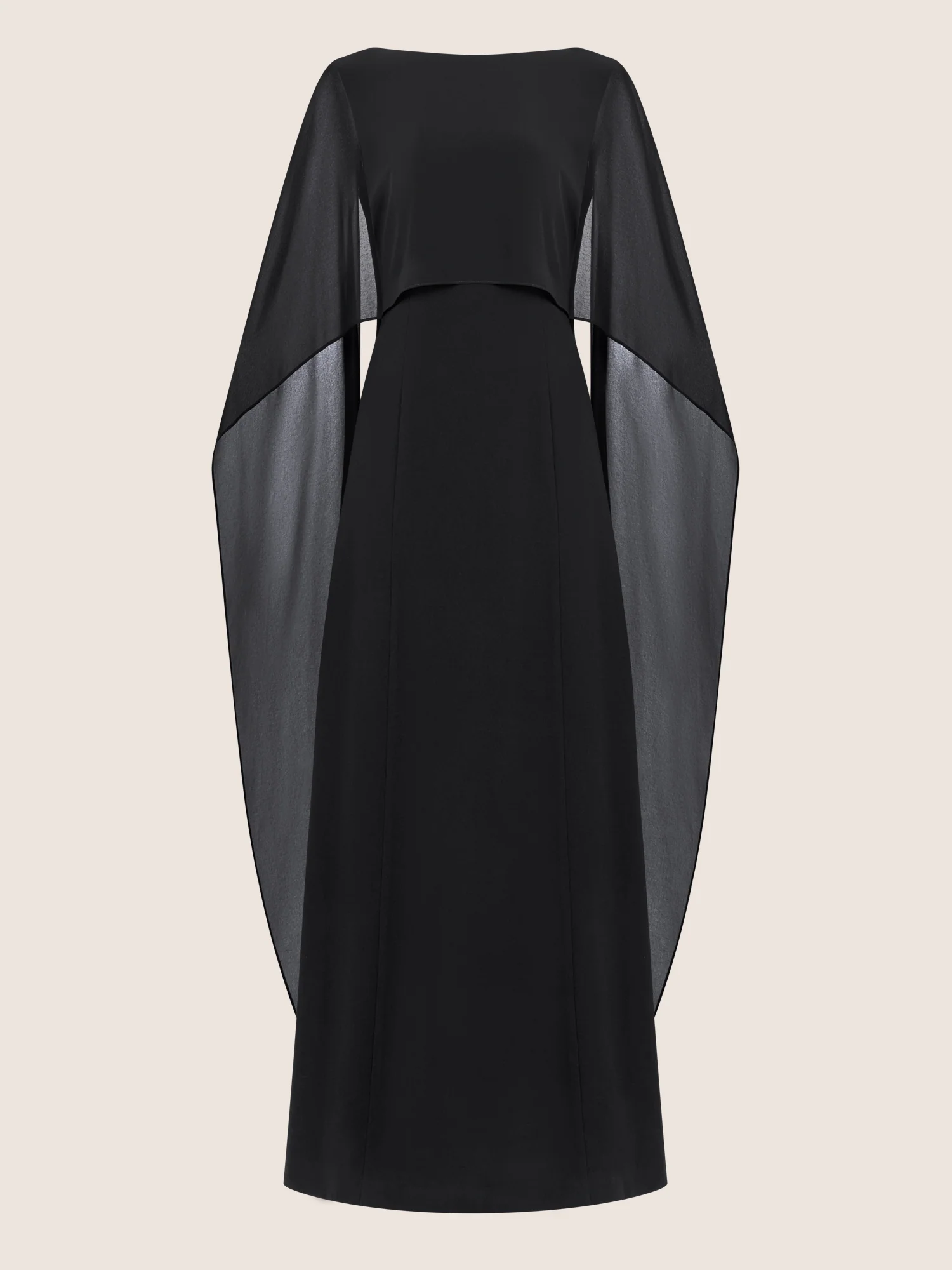 APART Elegantes Kleid mit Cape | schwarz - Image 3