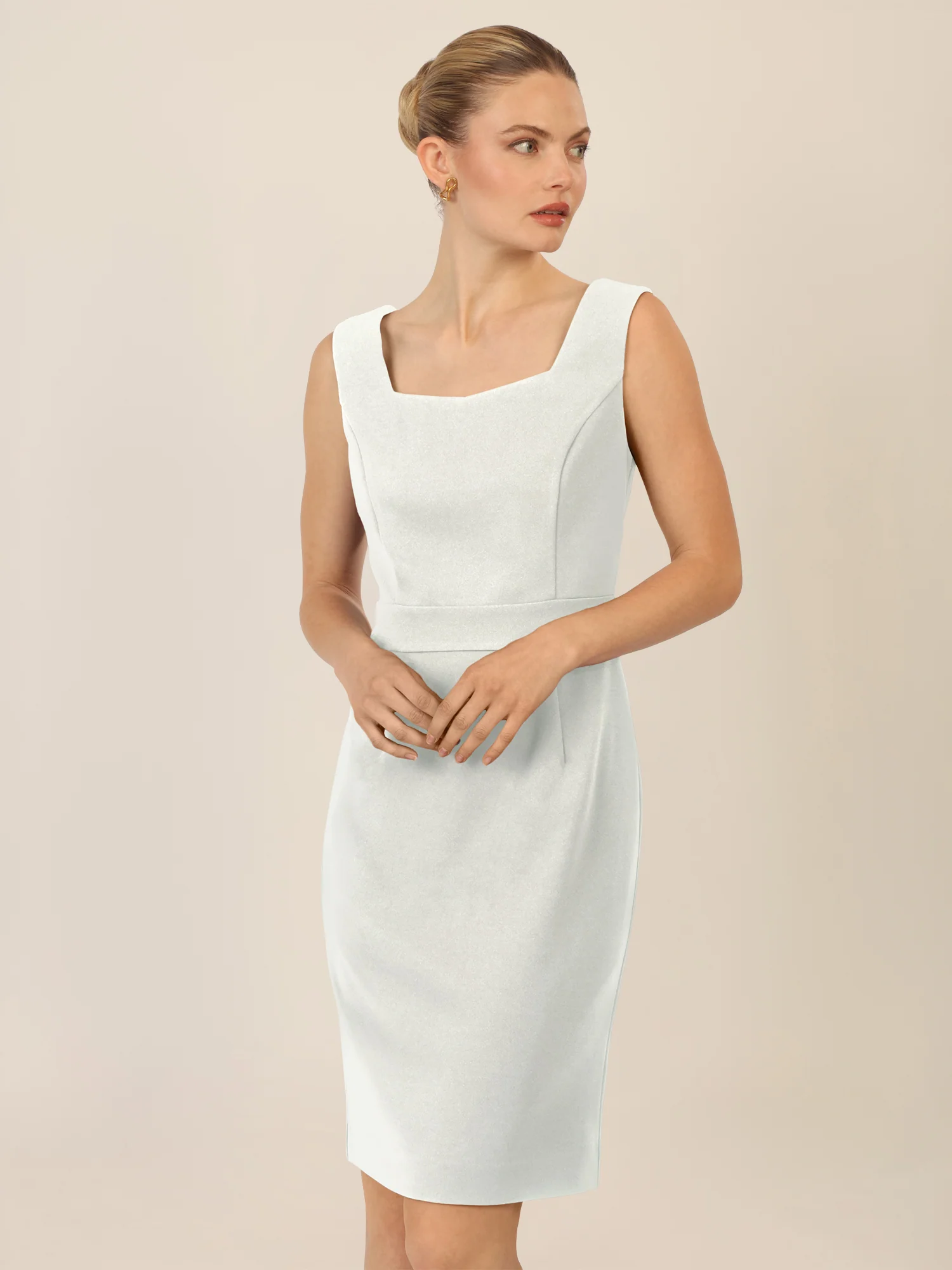 APART Etuikleid mit Spitzenjäckchen und mit Spitzenoberteil | creme - Image 8