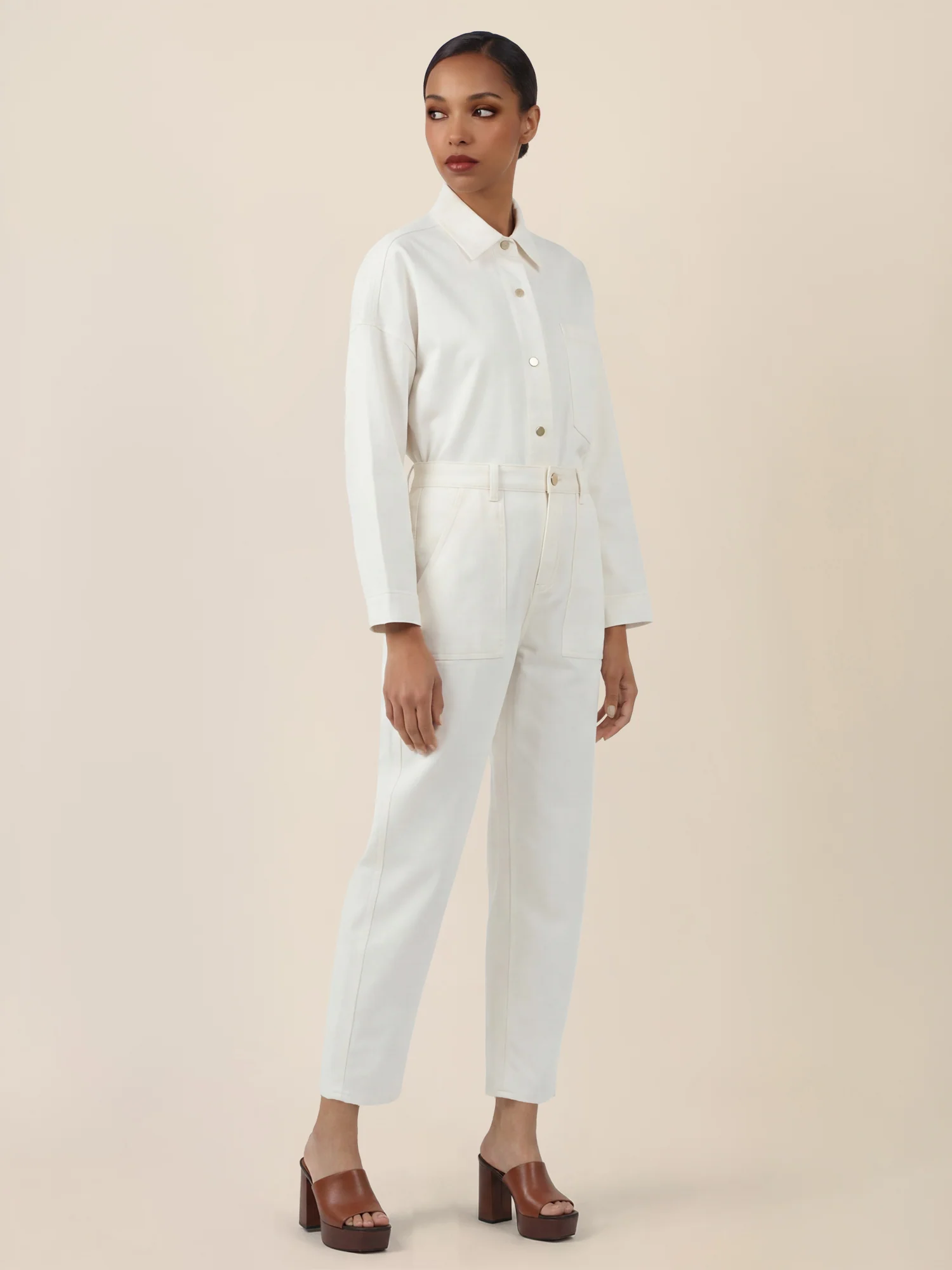 APART Gerade Jeans mit aufgesetzten Taschen | creme - Image 6