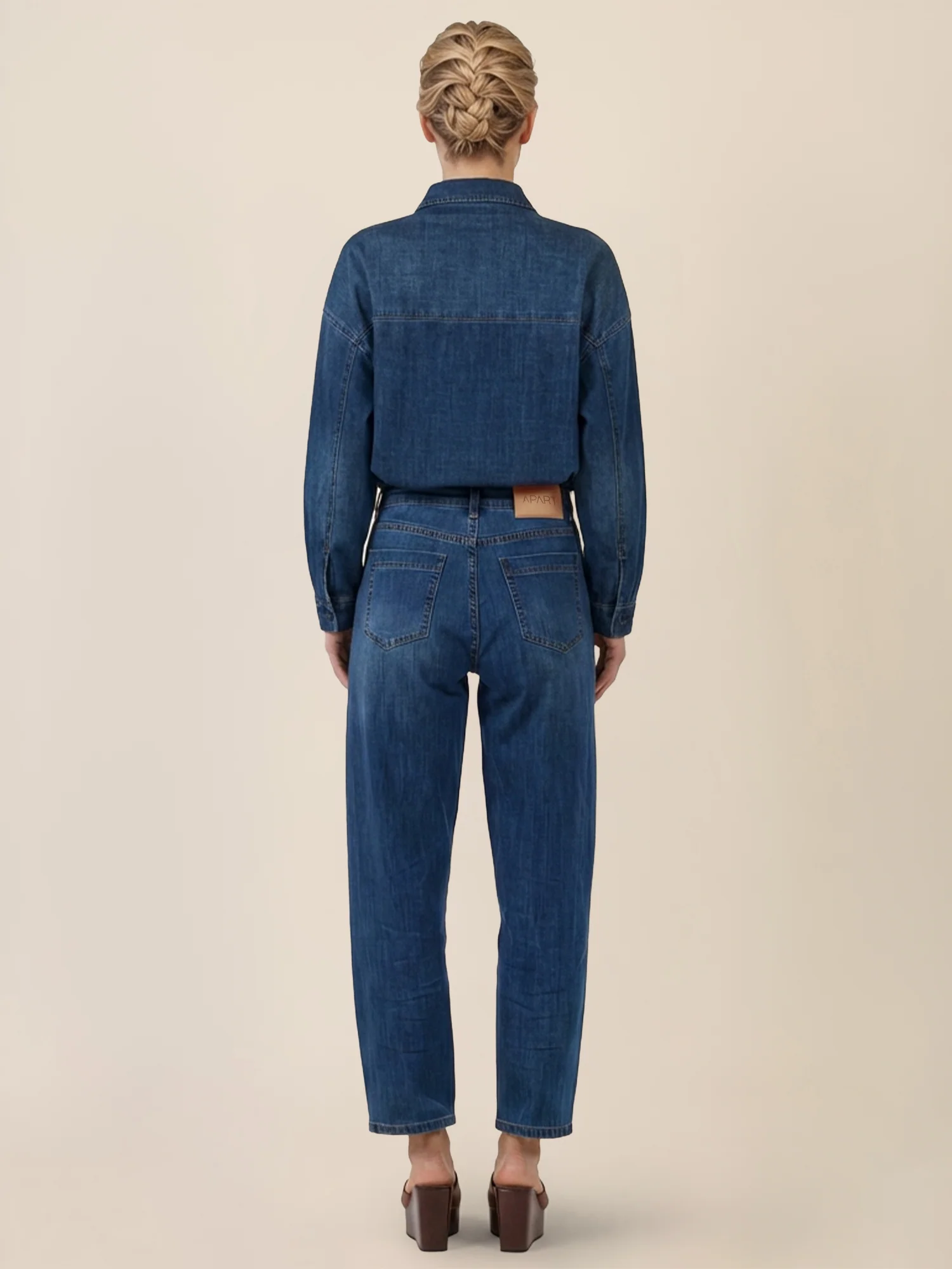 APART Gerade Jeans mit aufgesetzten Taschen | hellblau - Image 3
