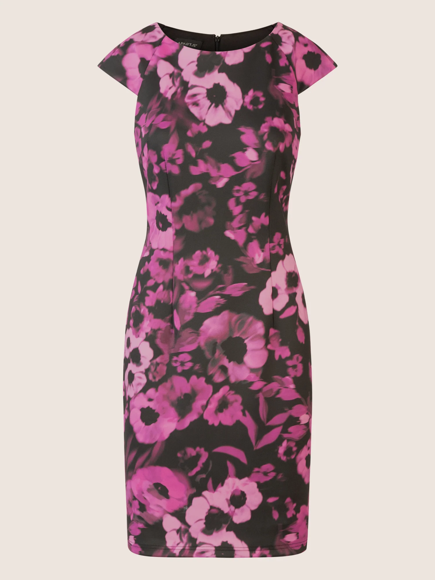 APART Jerseykleid aus einer allover bedruckten Scuba Ware | schwarz-multicolor - Image 3