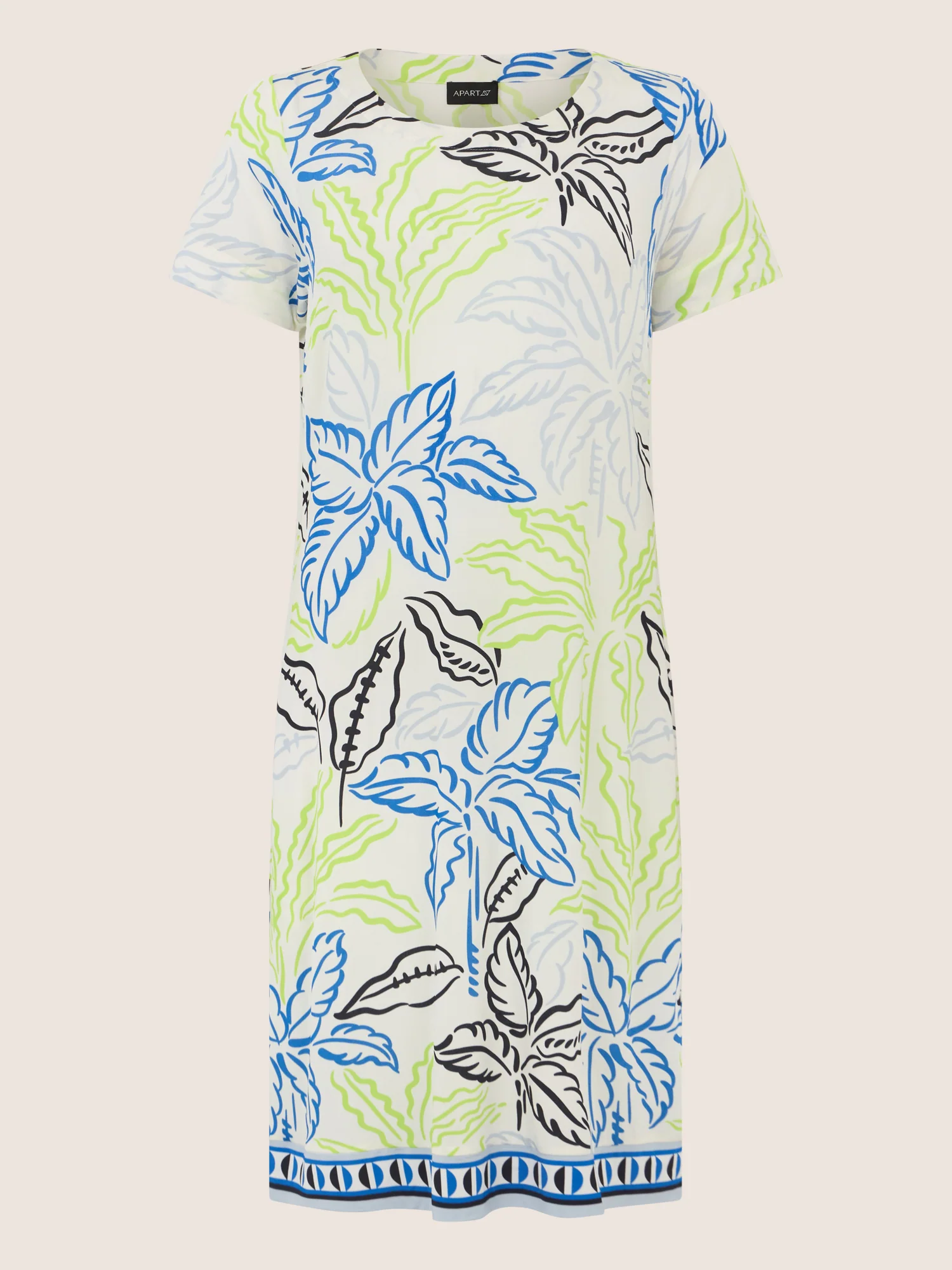 APART Jerseykleid mit Palmenprint | creme-multicolor - Image 3