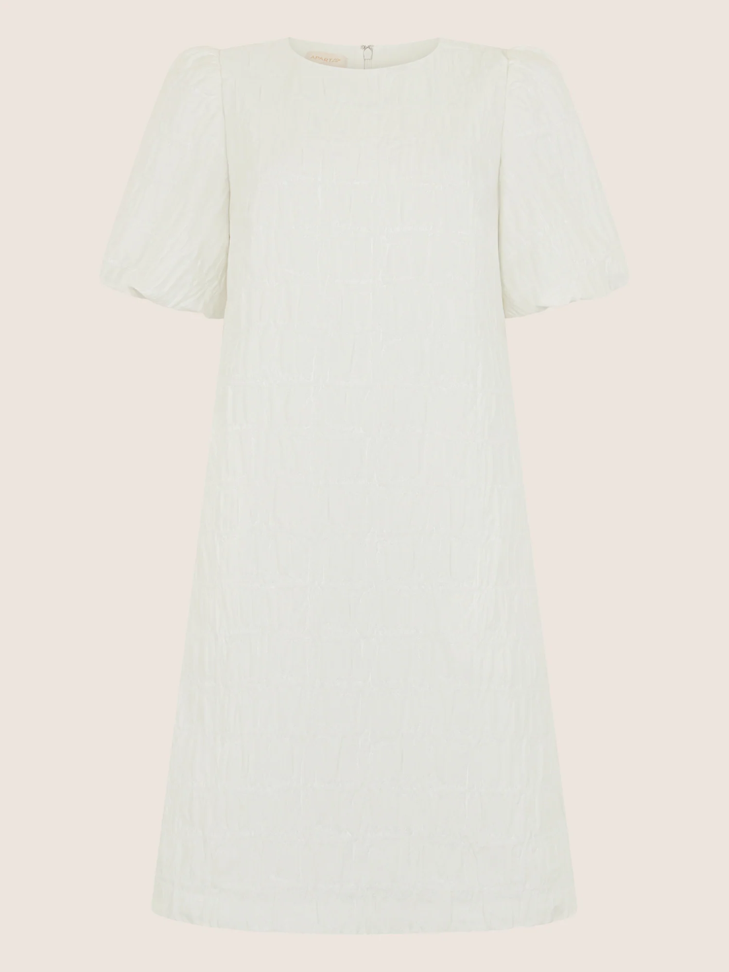 APART Kleid mit edler Crinkle-Struktur | creme - Image 3
