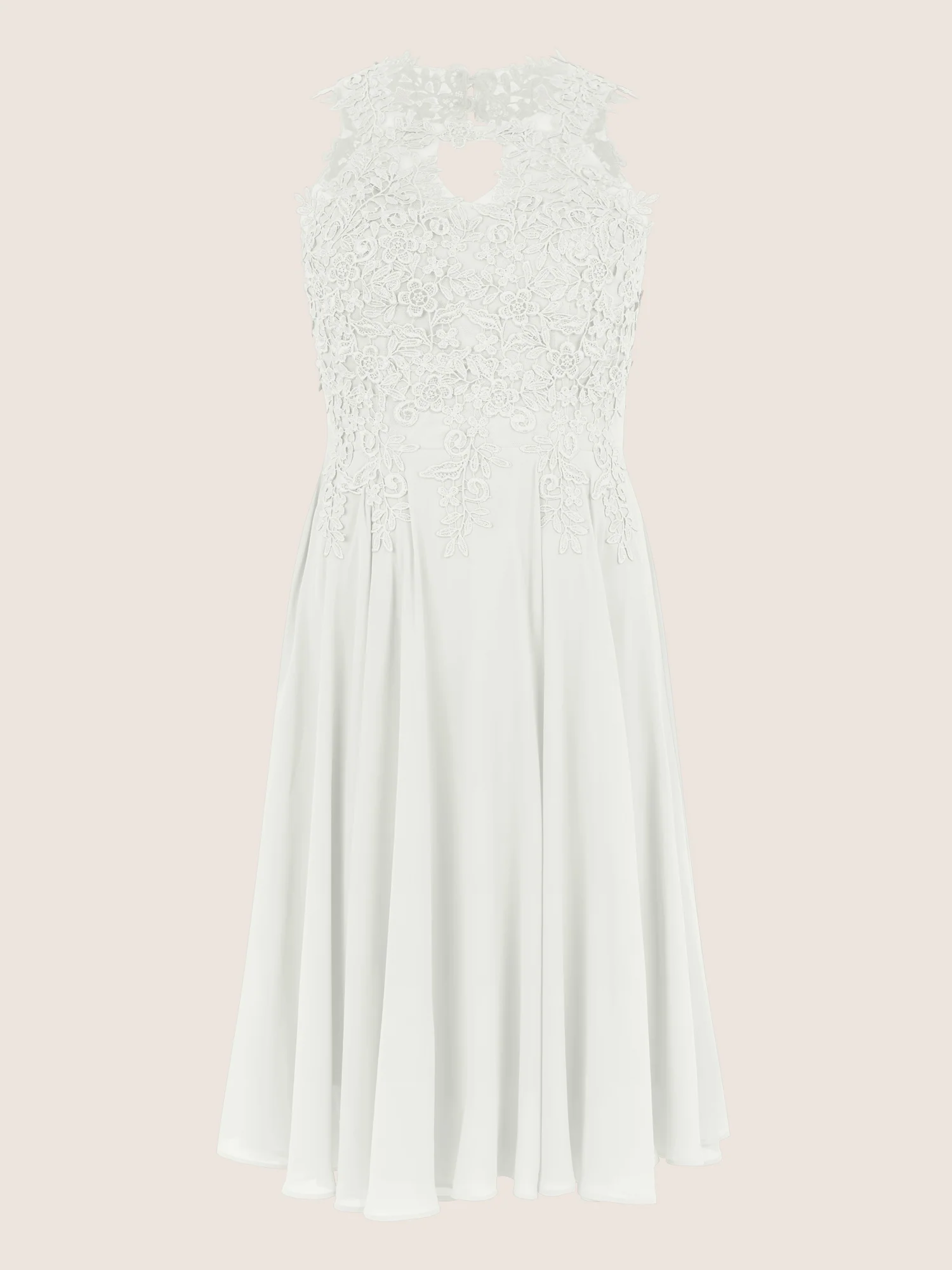 APART Kleid mit floraler Spitzenpracht | creme - Image 3