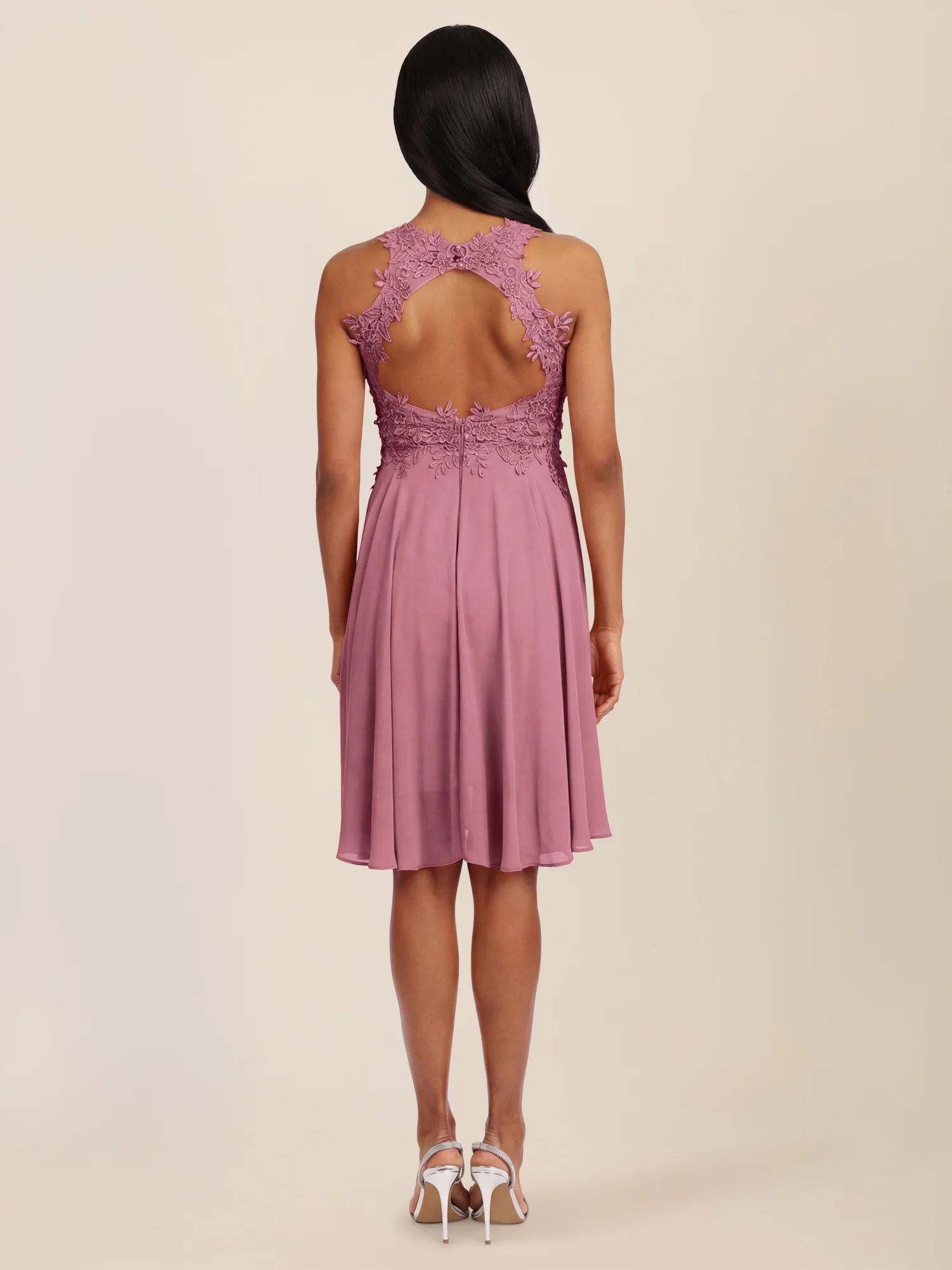 APART Kleid mit floraler Spitzenpracht | rosé - Image 2