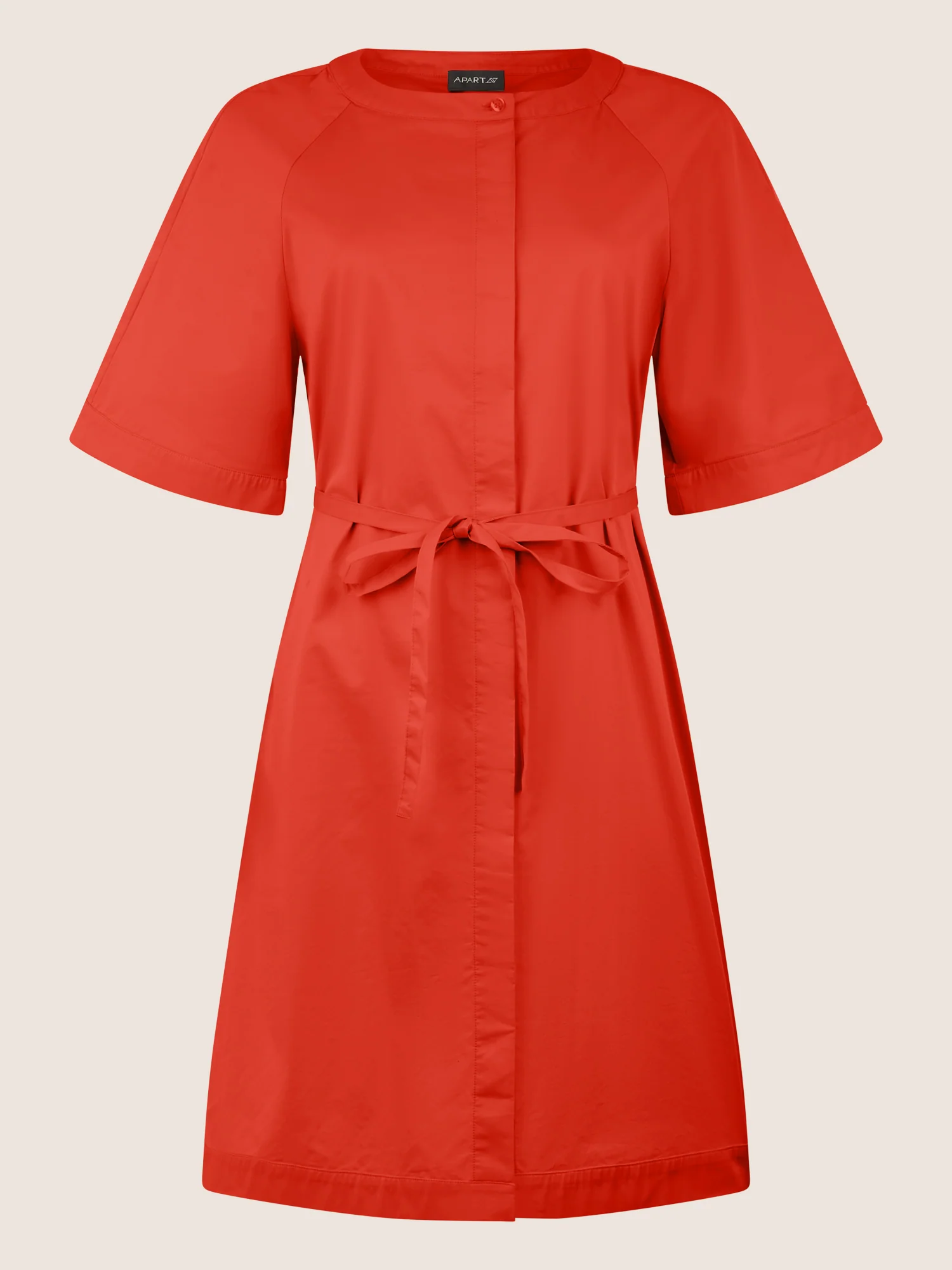 APART Kleid mit Gürtel und Raglanärmeln | orange - Image 3