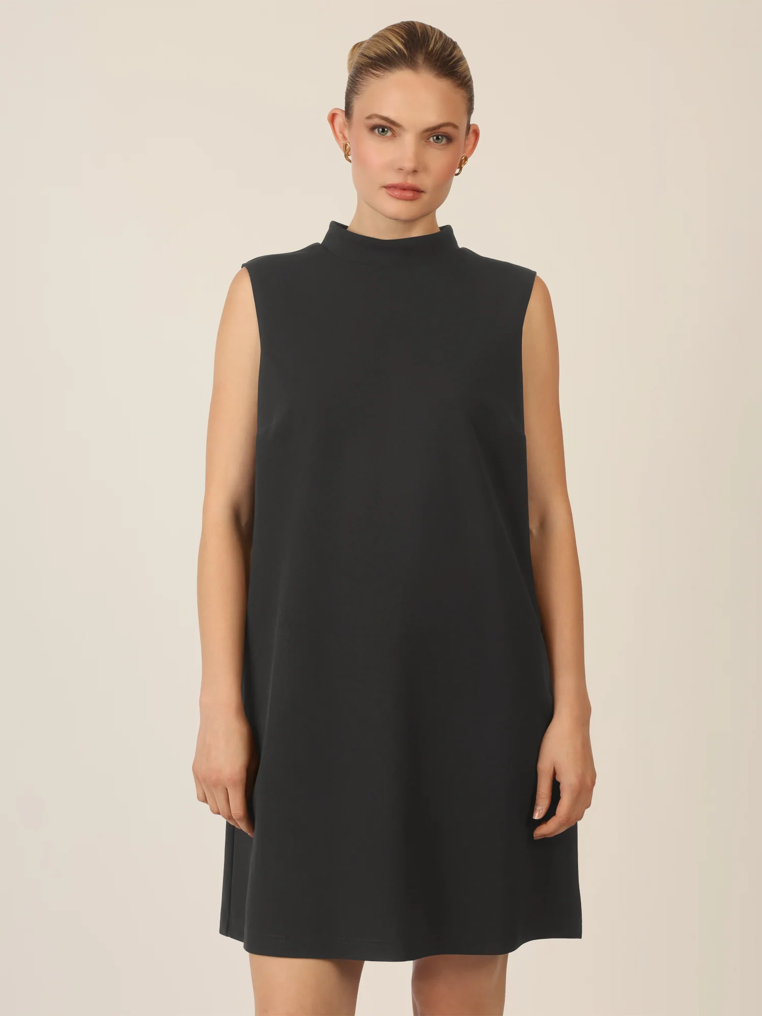 APART Minikleid aus einer leicht körnigen Jersey Ware | schwarz - Image 4