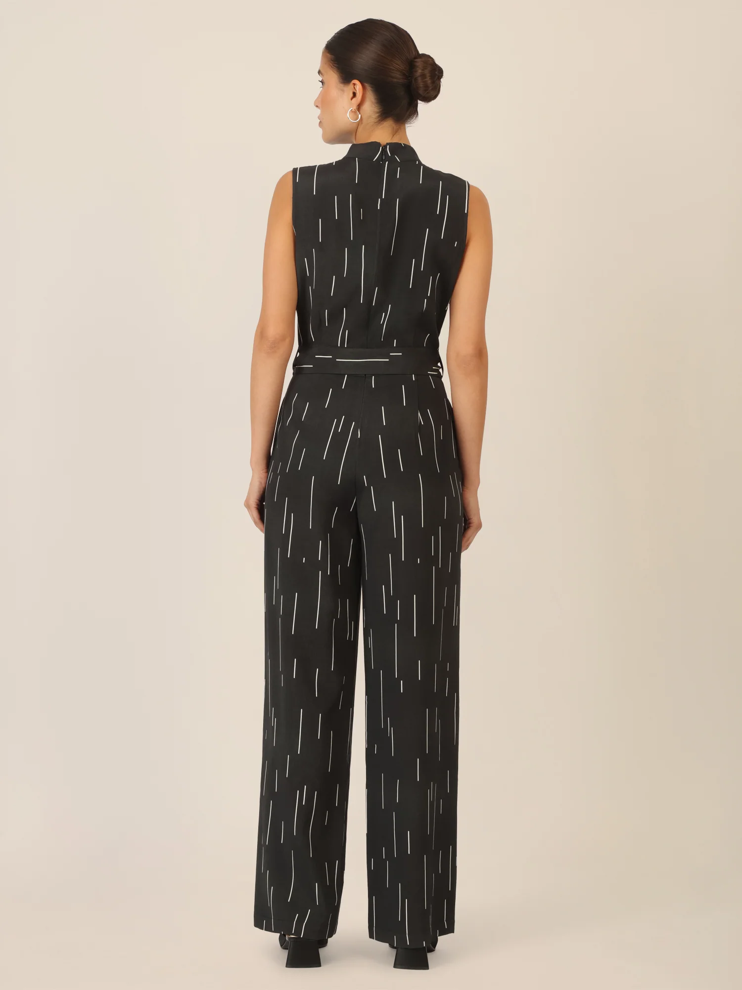 APART Overall mit grafischem Muster | schwarz-creme - Image 3