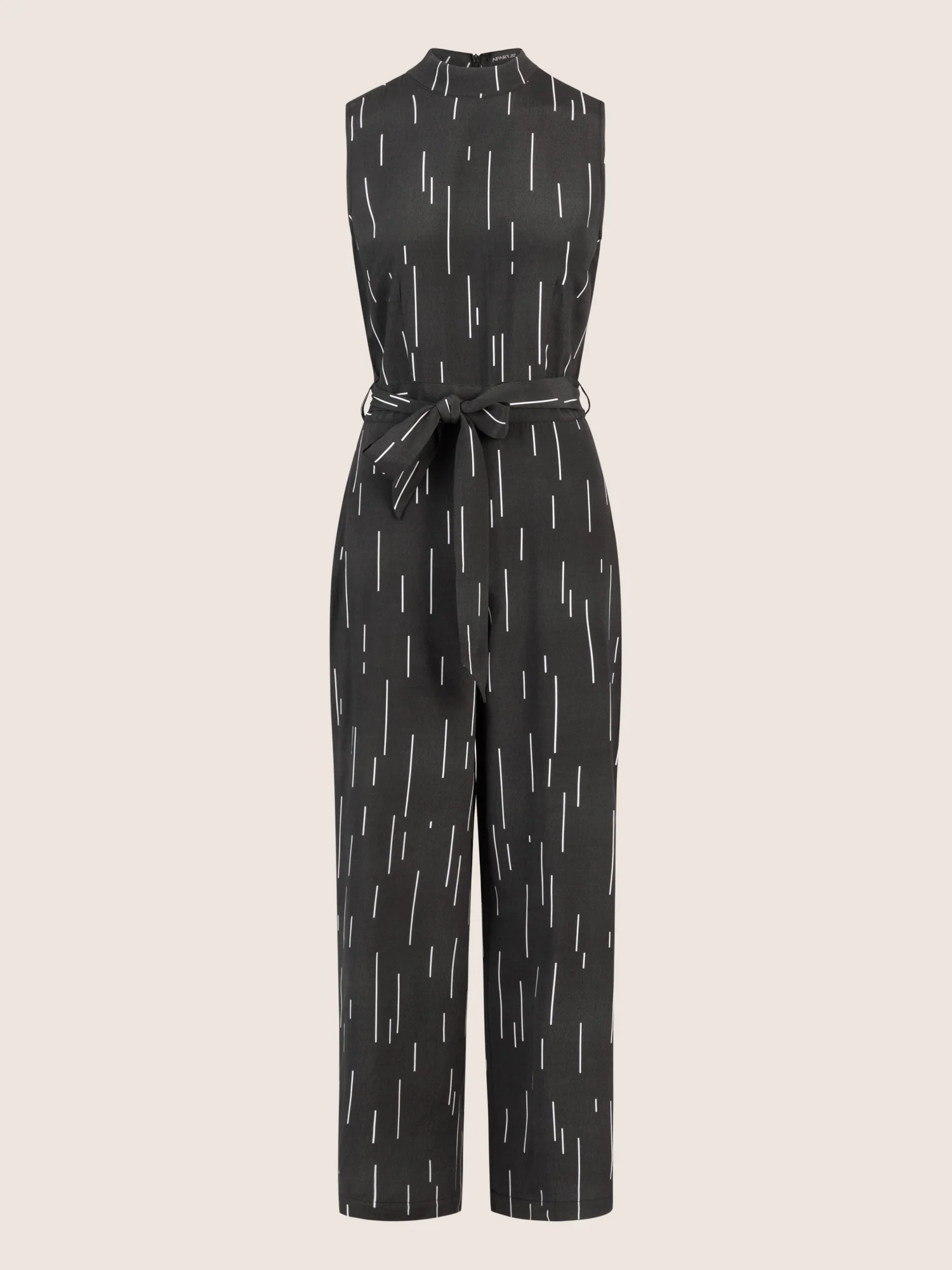 APART Overall mit grafischem Muster | schwarz-creme - Image 4