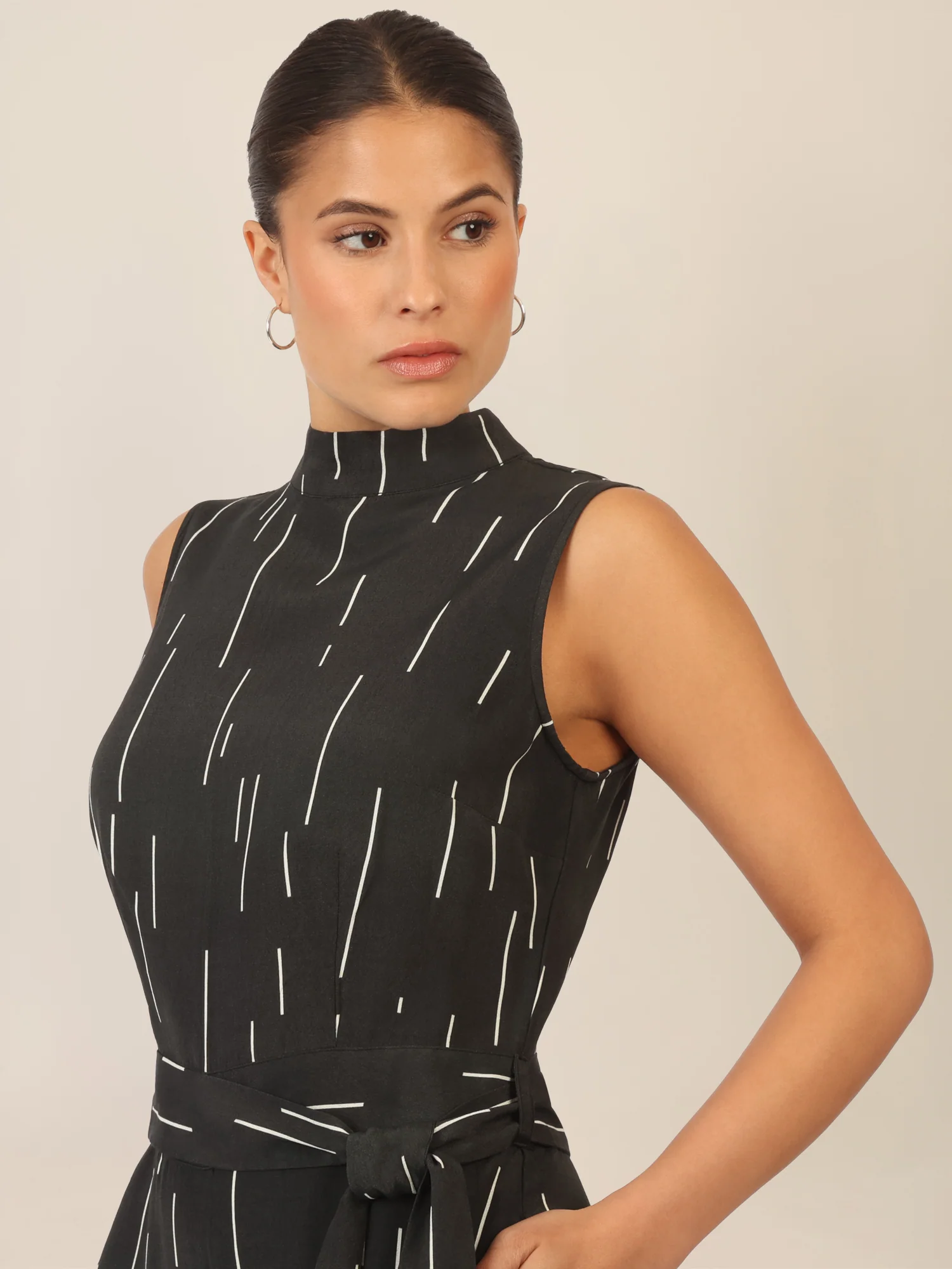 APART Overall mit grafischem Muster | schwarz-creme - Image 5