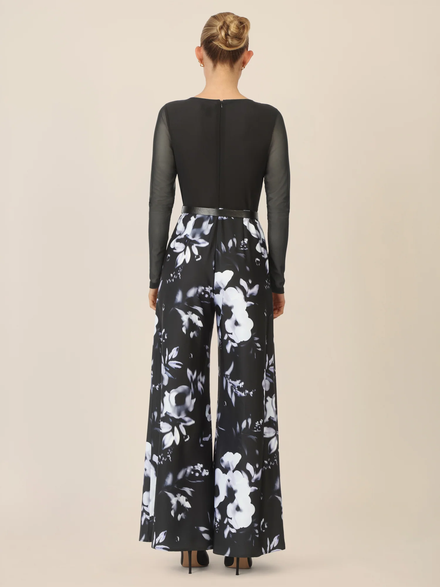 APART Overall mit Mesh-Top und floraler Hose | schwarz-multicolor - Image 2
