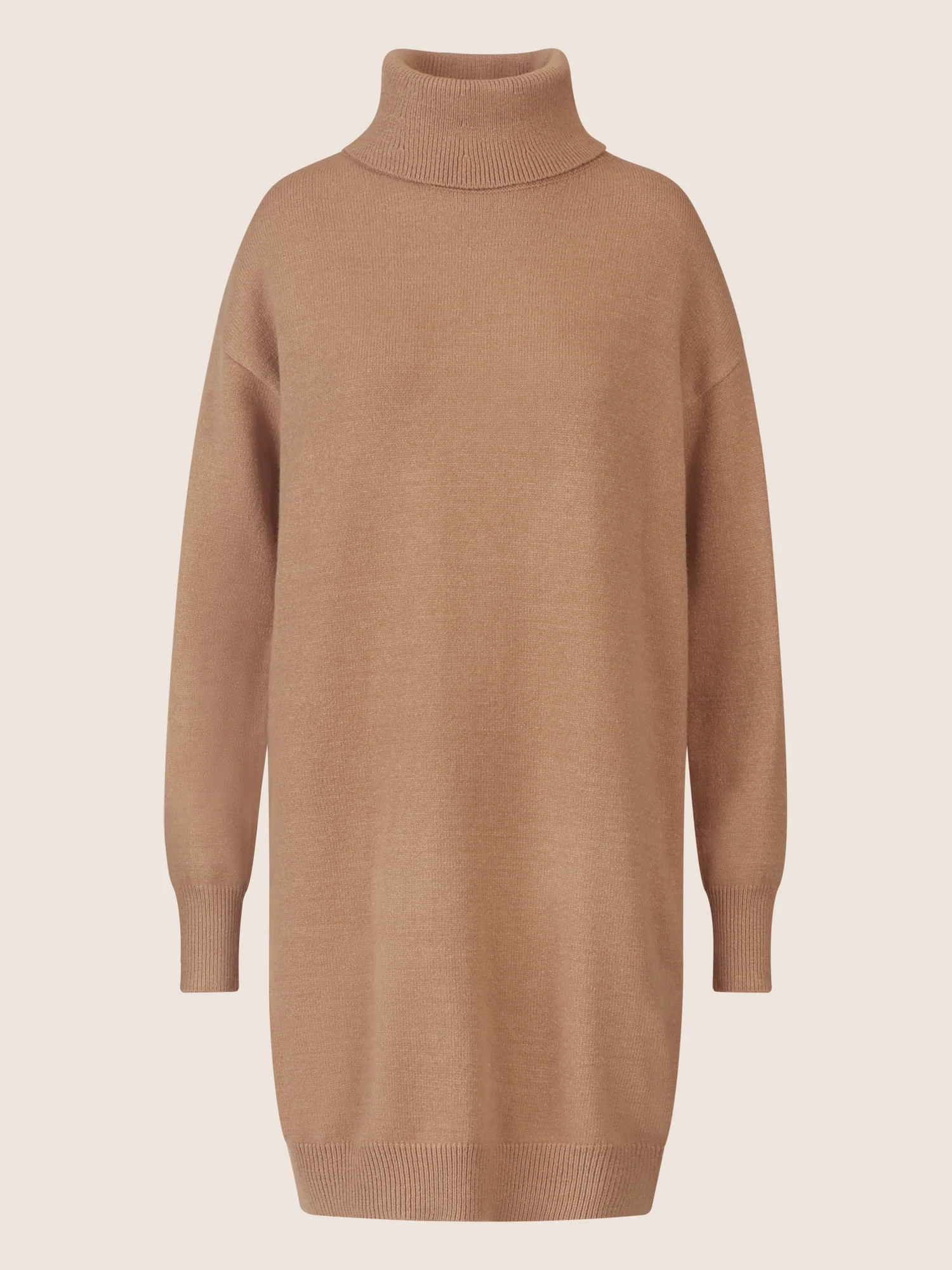 APART Overside Strickkleid mit überschnittene Schultern | camel - Image 2