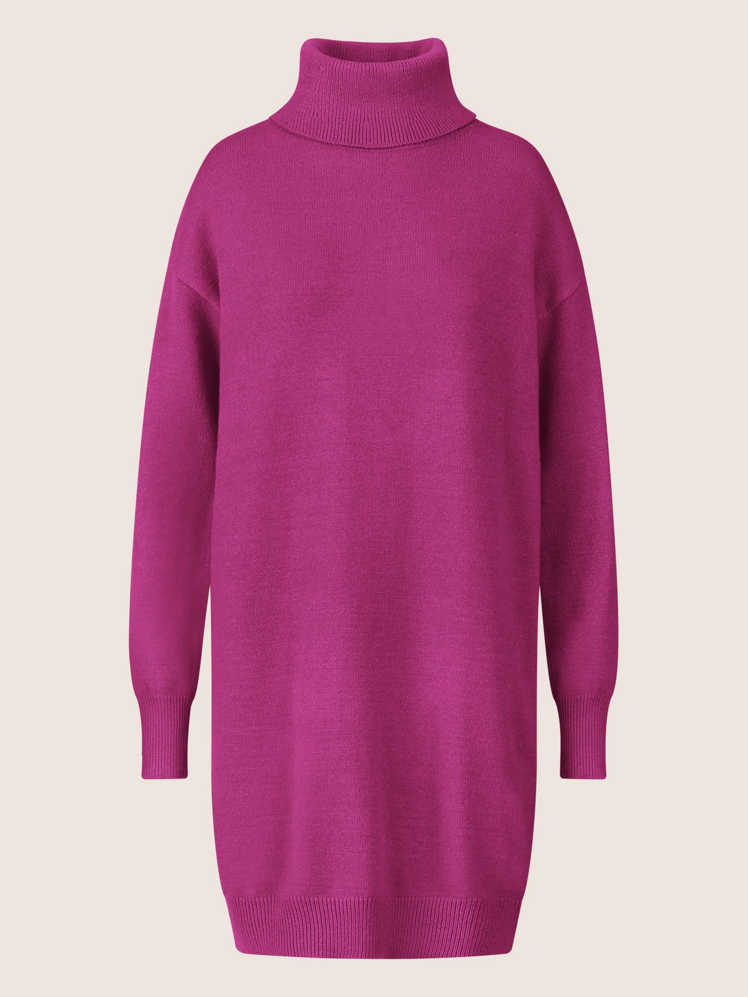 APART Overside Strickkleid mit überschnittene Schultern | lila - Image 3