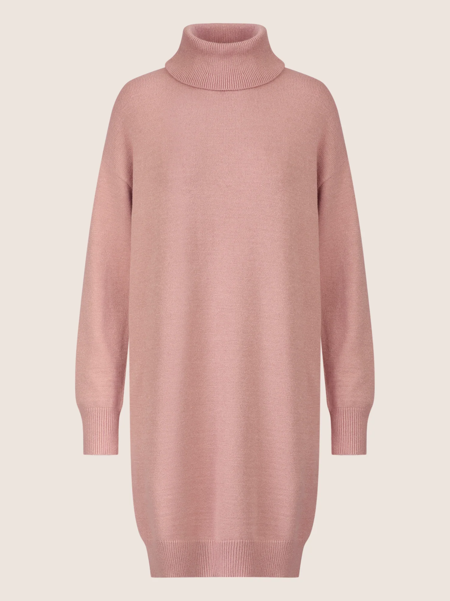 APART Overside Strickkleid mit überschnittene Schultern | mauve - Image 3