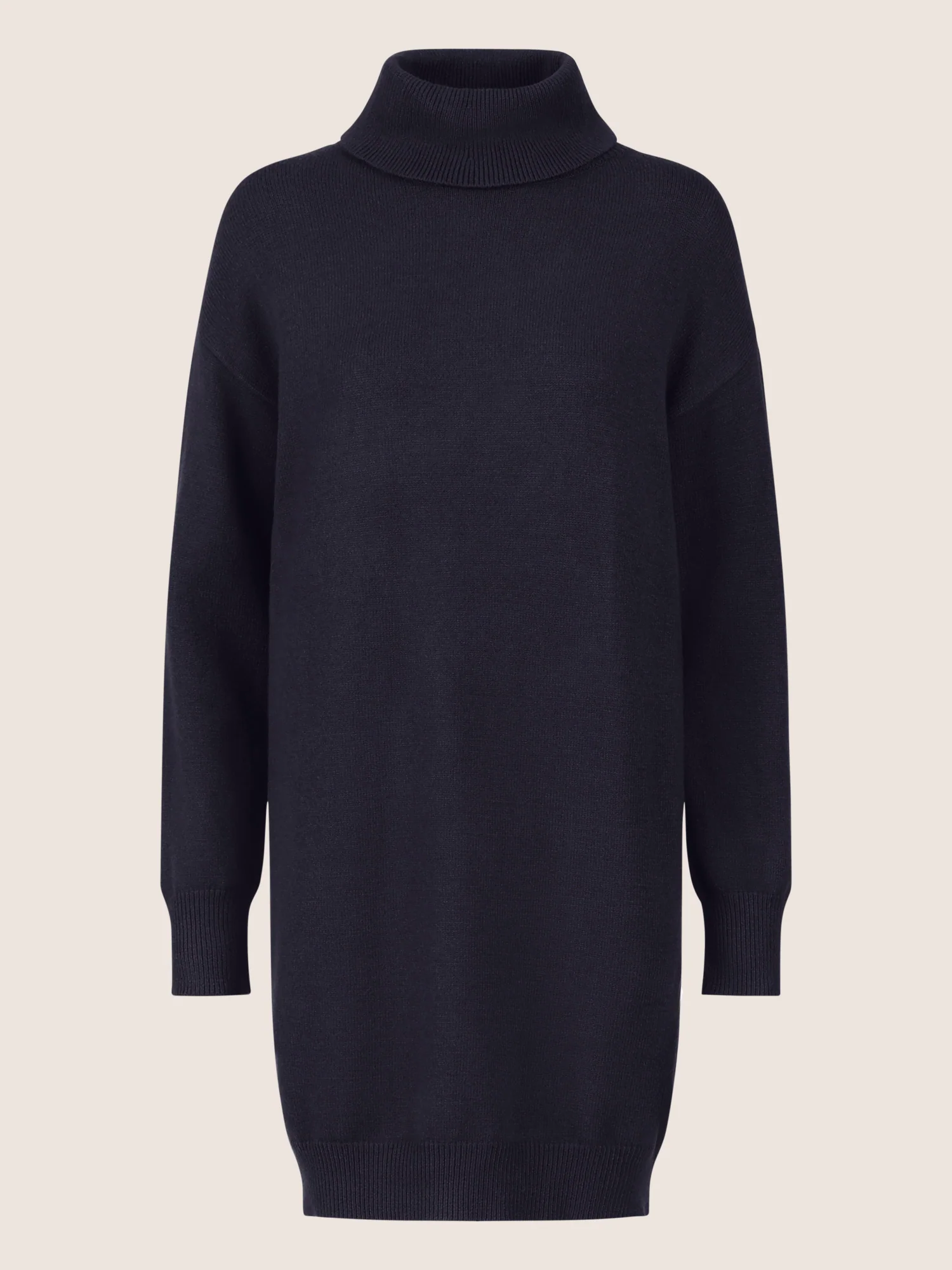 APART Overside Strickkleid mit überschnittene Schultern | nachtblau - Image 3