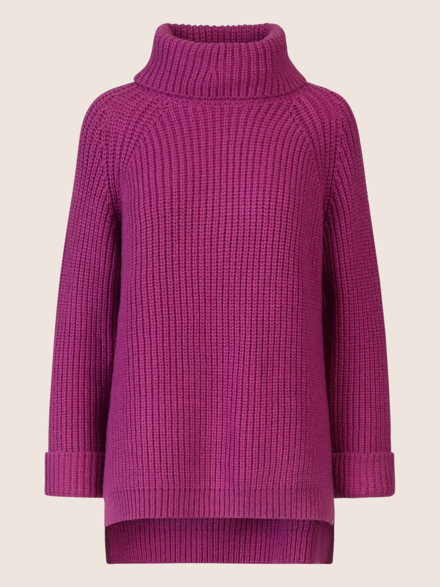 APART Oversized Pullover mit Rollkragen | lila - Image 4