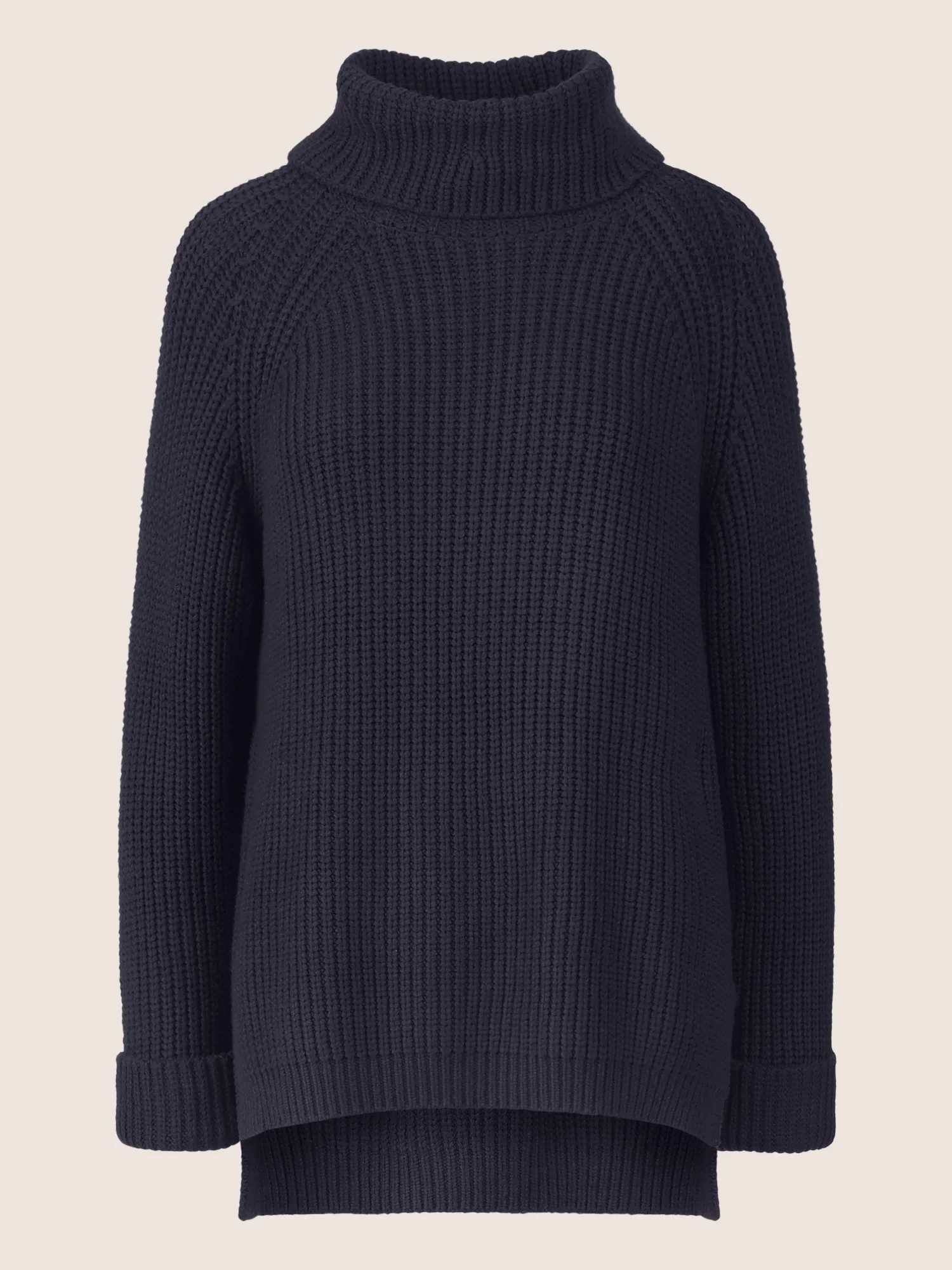 APART Oversized Pullover mit Rollkragen | nachtblau - Image 4