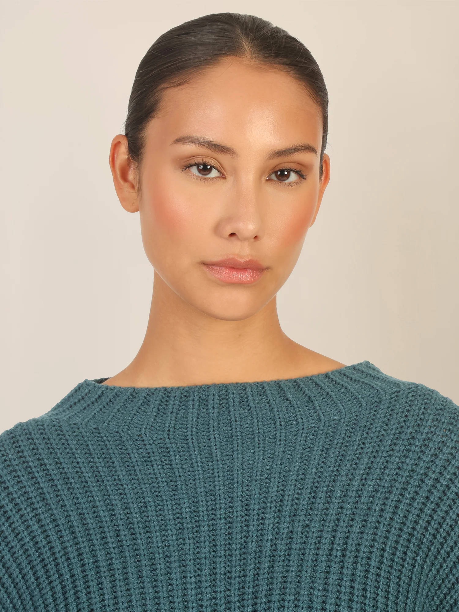 APART Oversized Pullover mit Strukturmuster | dunkelgrün - Image 5