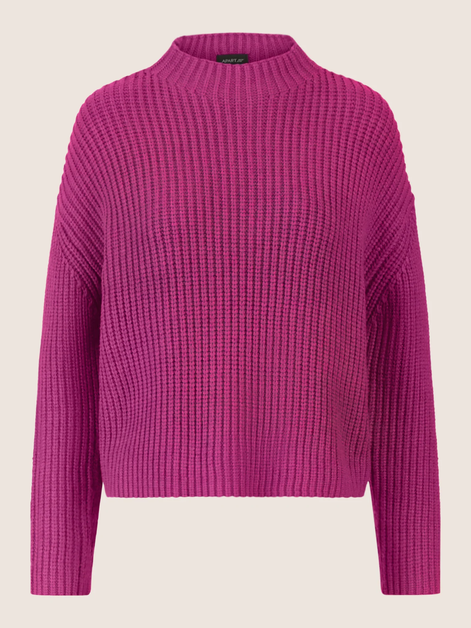 APART Oversized Pullover mit Strukturmuster | lila - Image 4