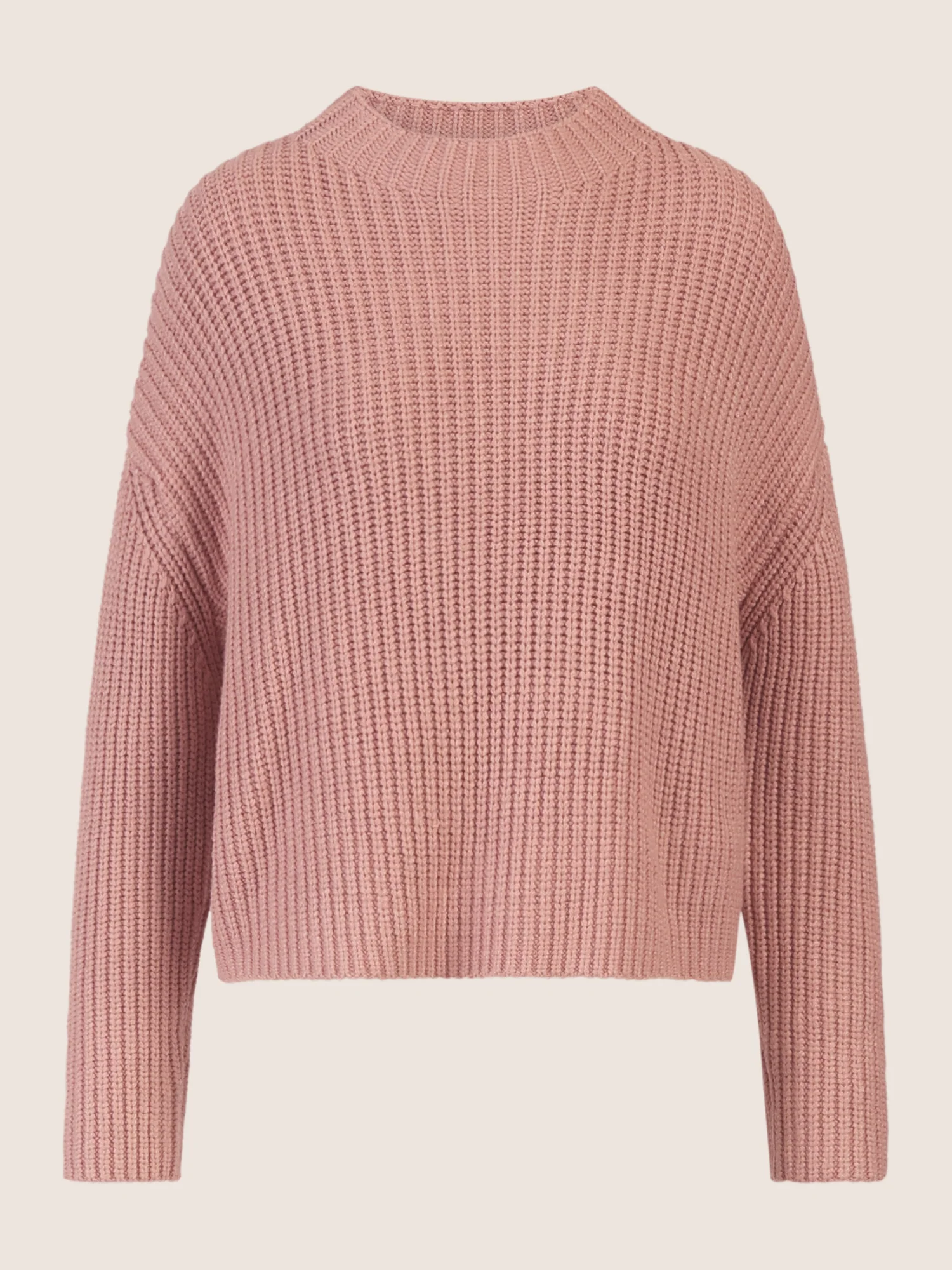 APART Oversized Pullover mit Strukturmuster | mauve - Image 4